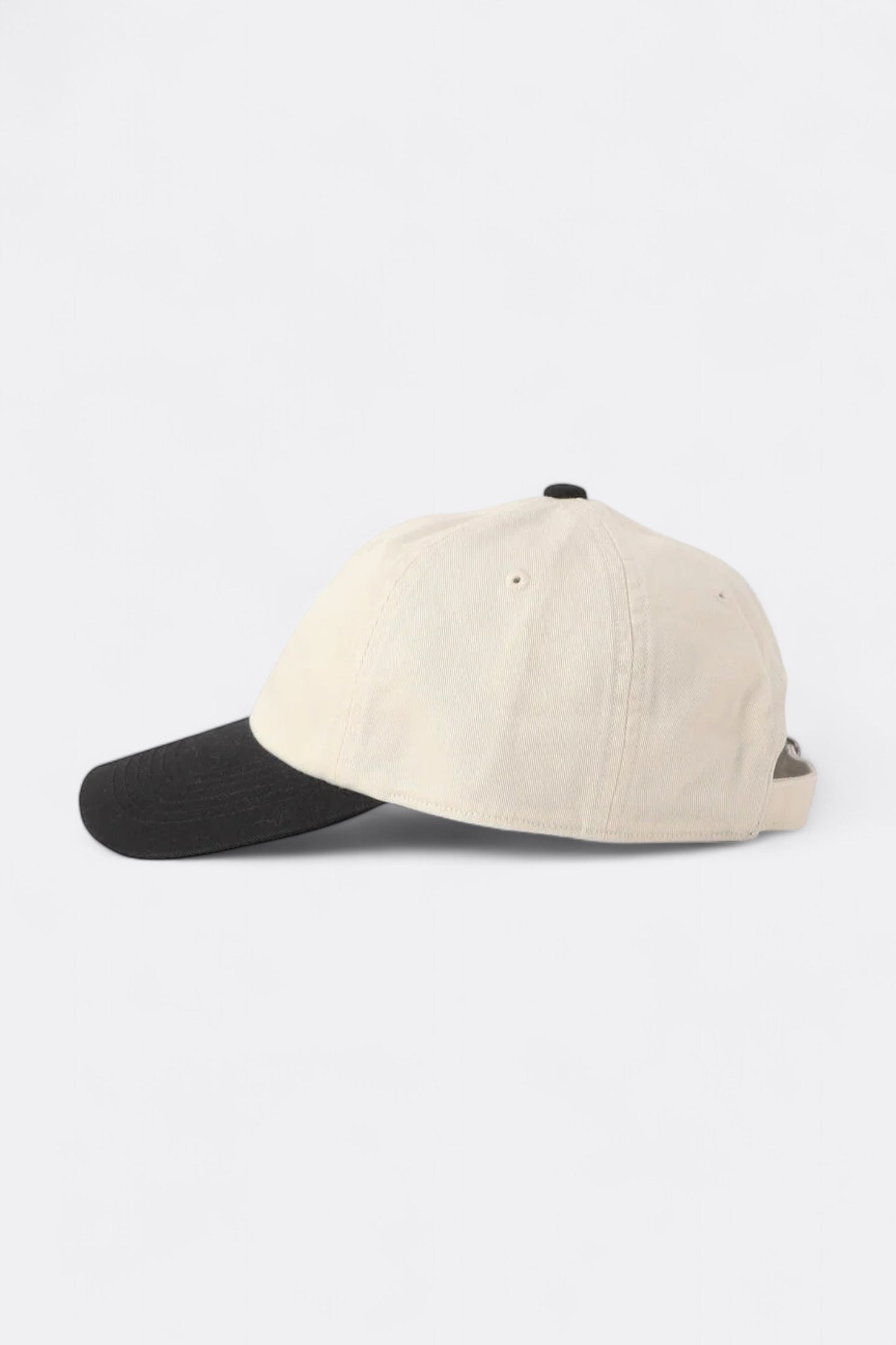 Casquette Danton - Chino Cloth 6 Panel Cap 2 Tone (Ecru / Black)