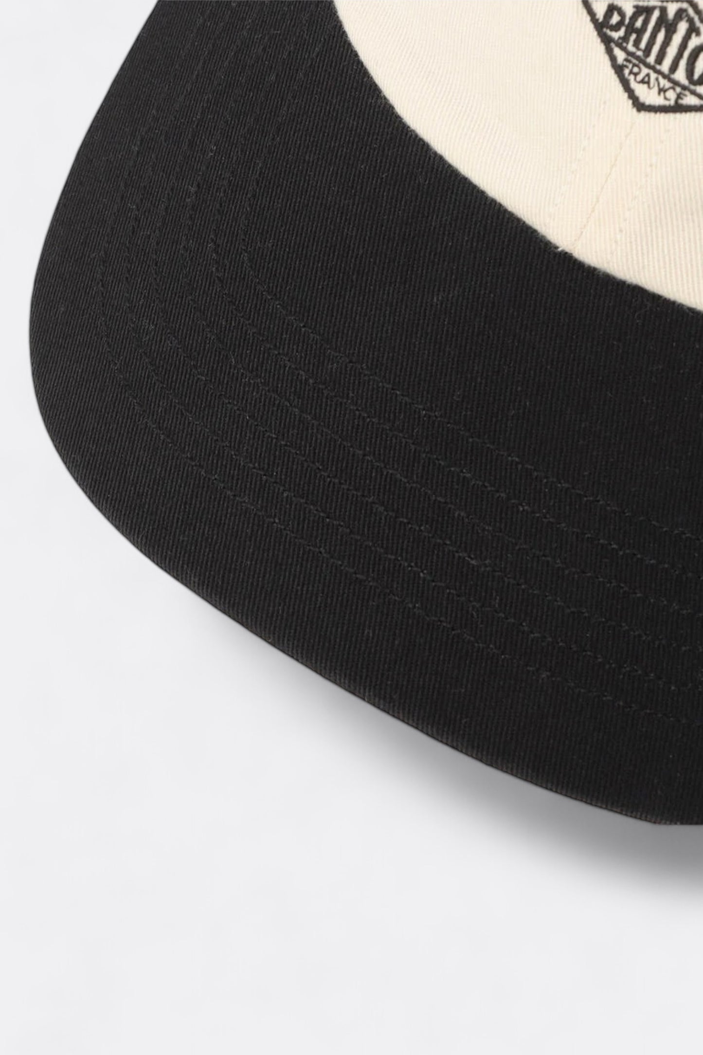 Casquette Danton - Chino Cloth 6 Panel Cap 2 Tone (Ecru / Black)