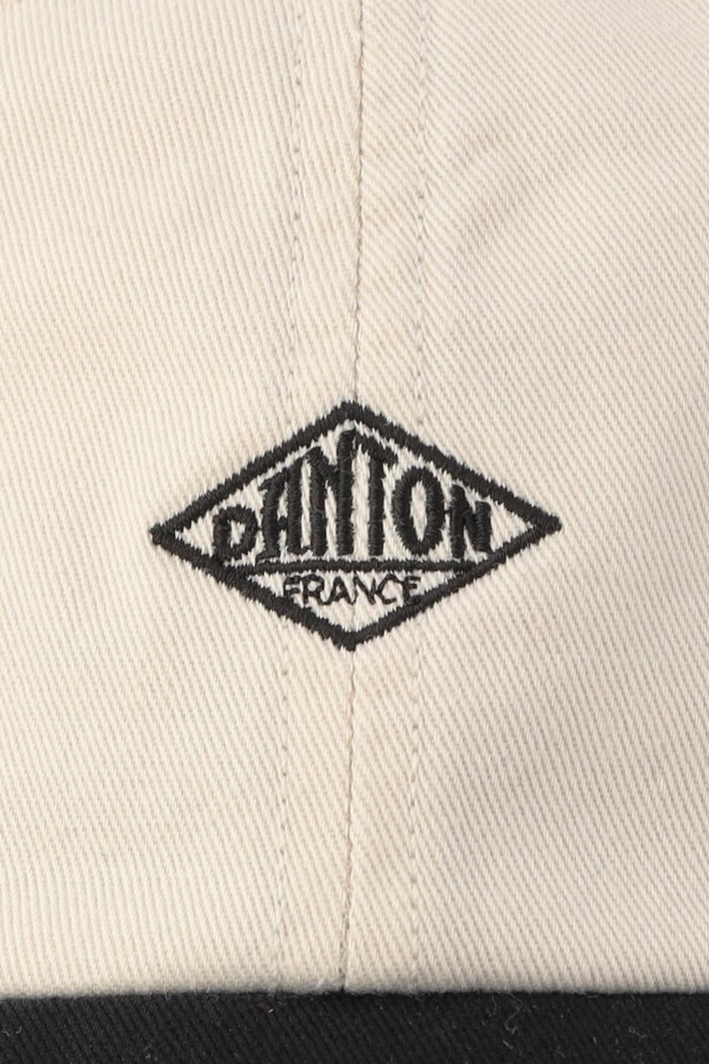 Casquette Danton - Chino Cloth 6 Panel Cap 2 Tone (Ecru / Black)