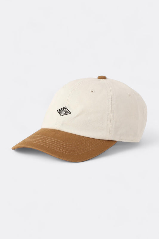 Casquette Danton - Chino Cloth 6 Panel Cap 2 Tone (Ecru / Brown)