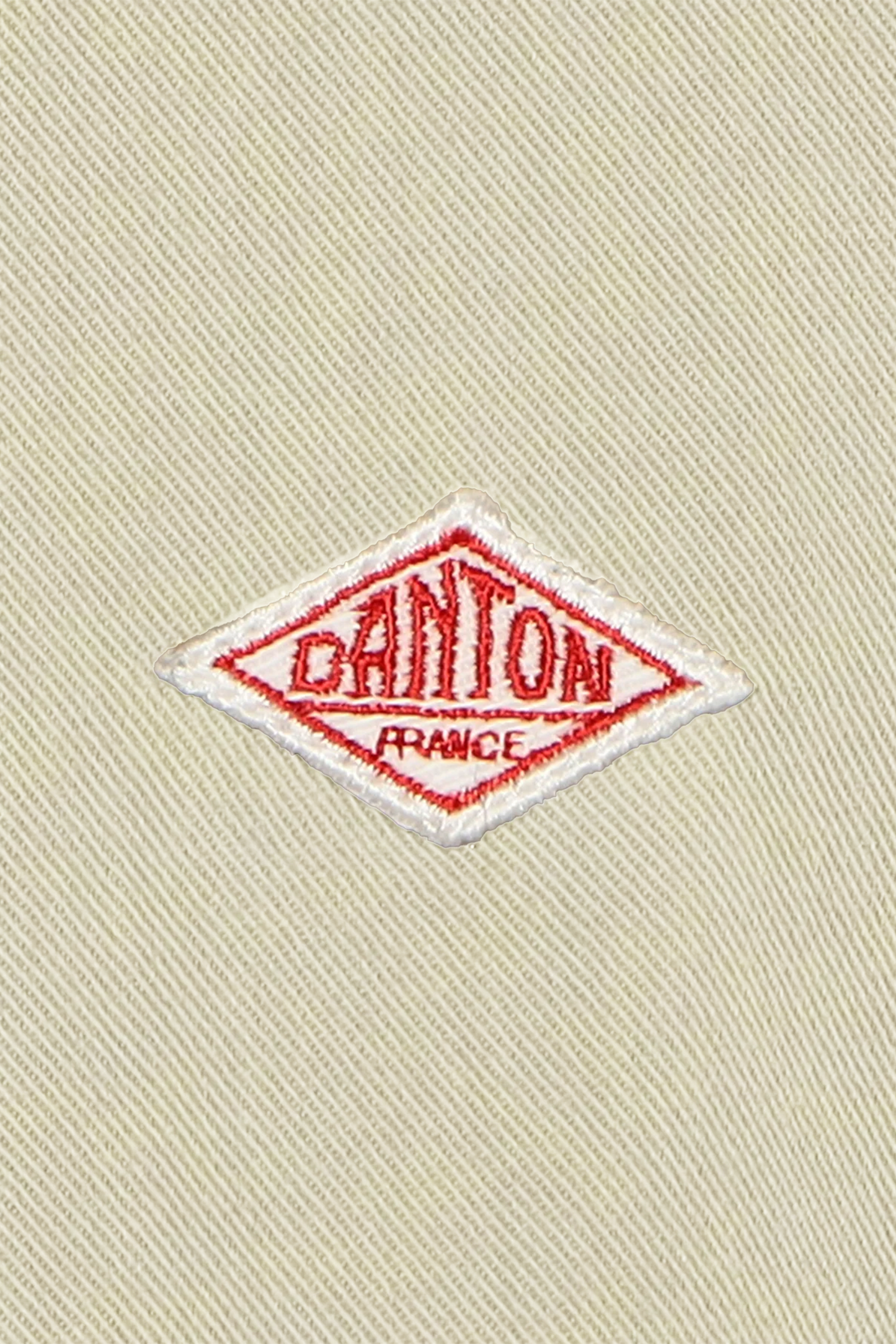 Chemise Danton - Cotton Twill Band Collar Shirt (Ecru)