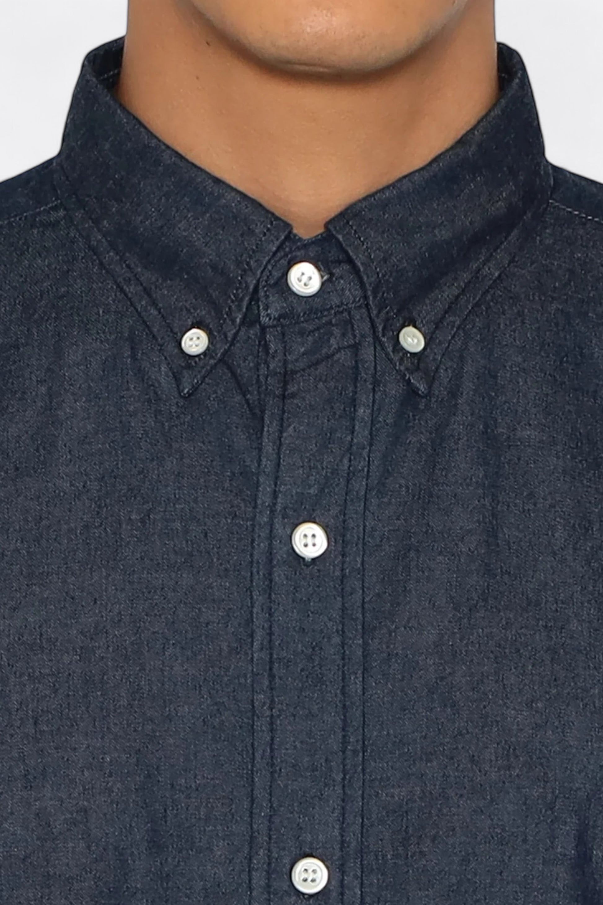 Chemise Danton - Denim Dungaree B.D Shirt (Indigo)