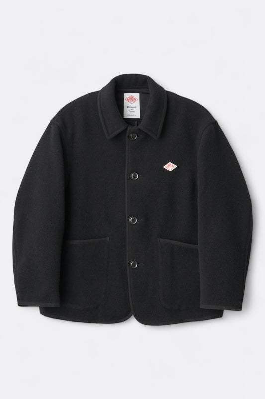 Veste Laine Danton - Wool Light Pile Coveralls Jacket (Navy)