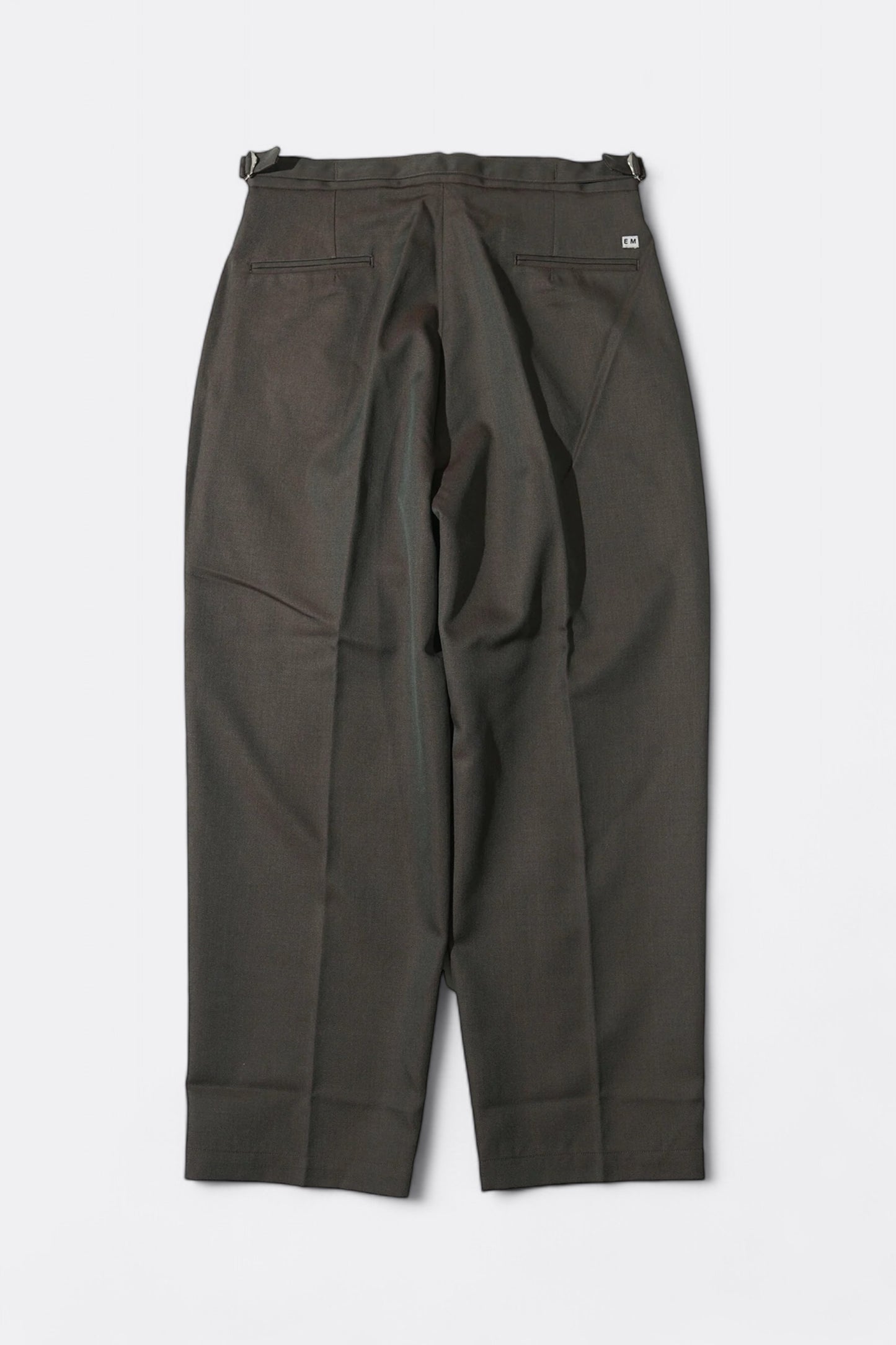 Pantalon en laine ENDS & MEANS - Wool Easy Trad Trousers (Reddish Olive)