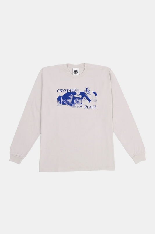 Good Morning Tapes - Crystals for Peace LS Tee (Stone)