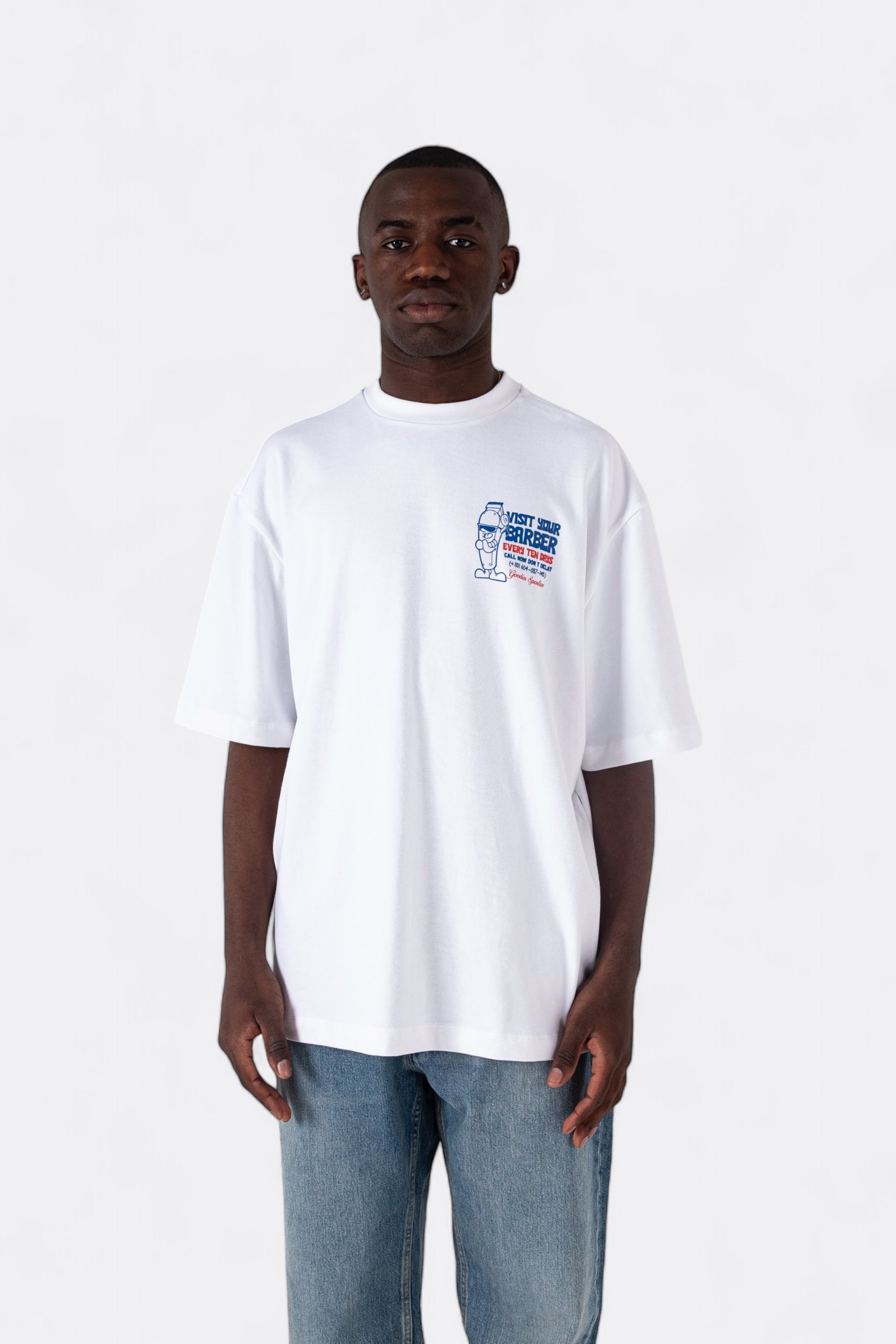 T-Shirt Goodies Sportive - Barber Tee (White)