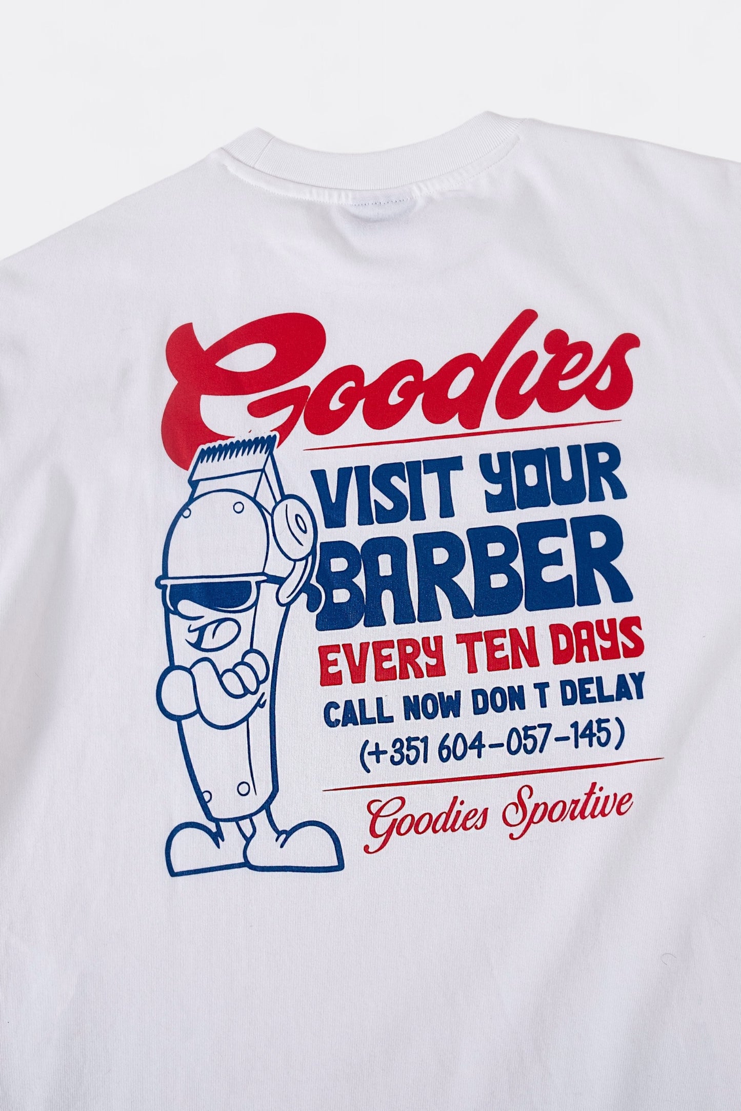 T-Shirt Goodies Sportive - Barber Tee (White)