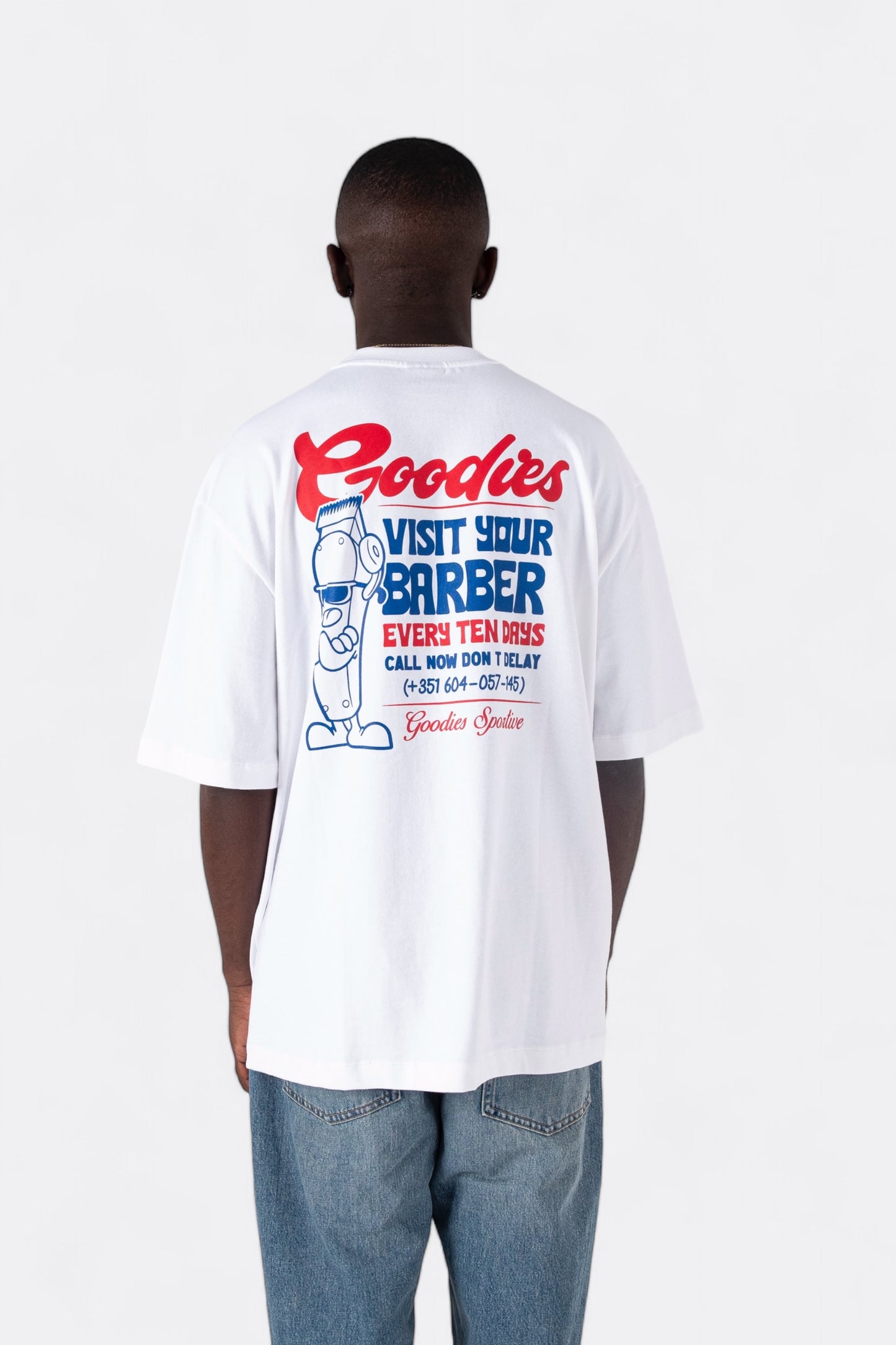 T-Shirt Goodies Sportive - Barber Tee (White)