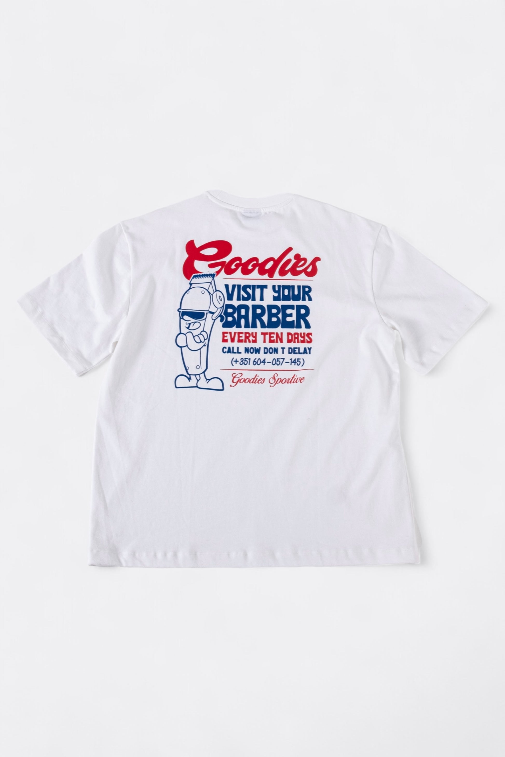 T-Shirt Goodies Sportive - Barber Tee (White)