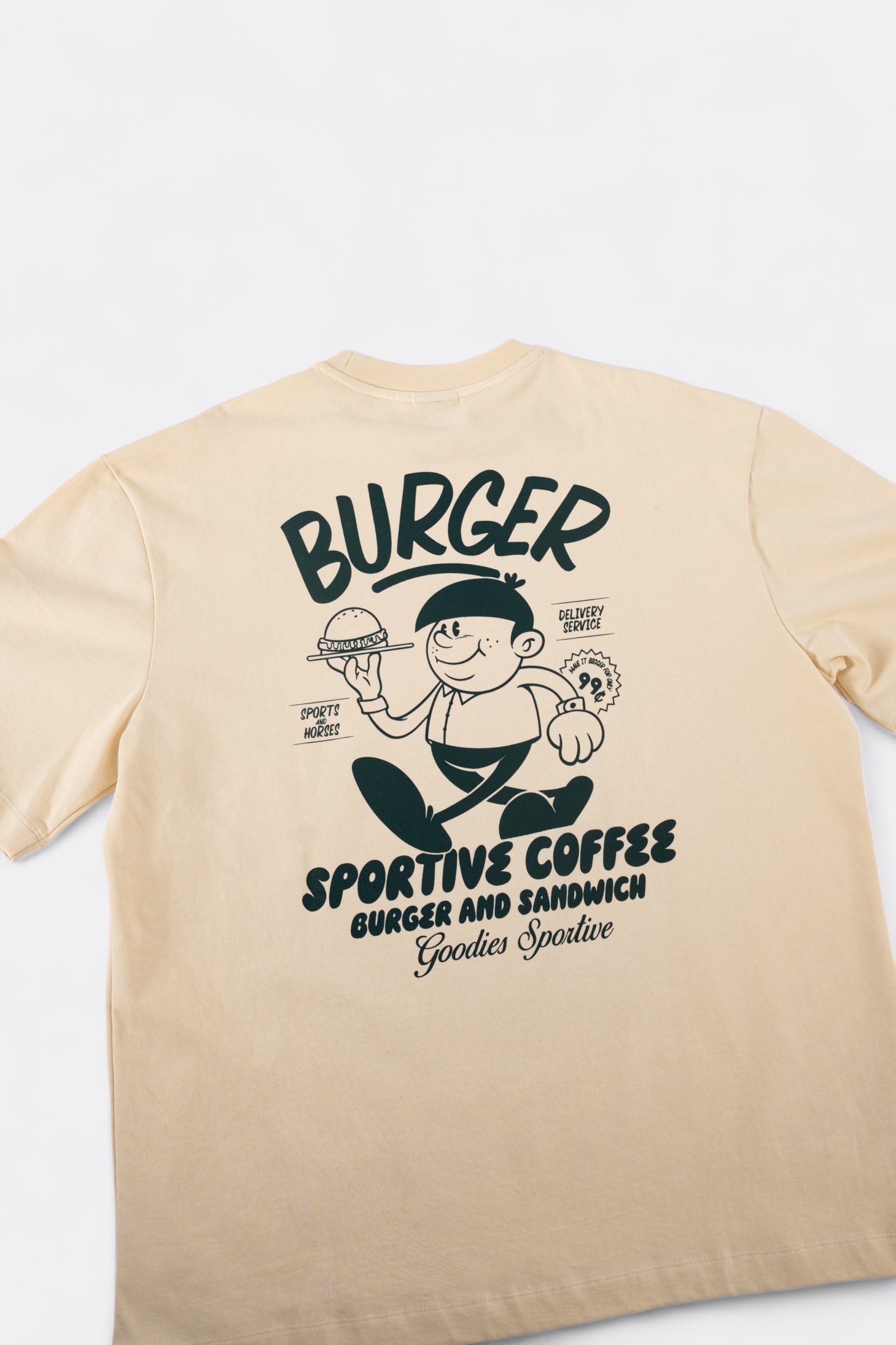 T-Shirt Goodies Sportive - Burger Tee (Butter)