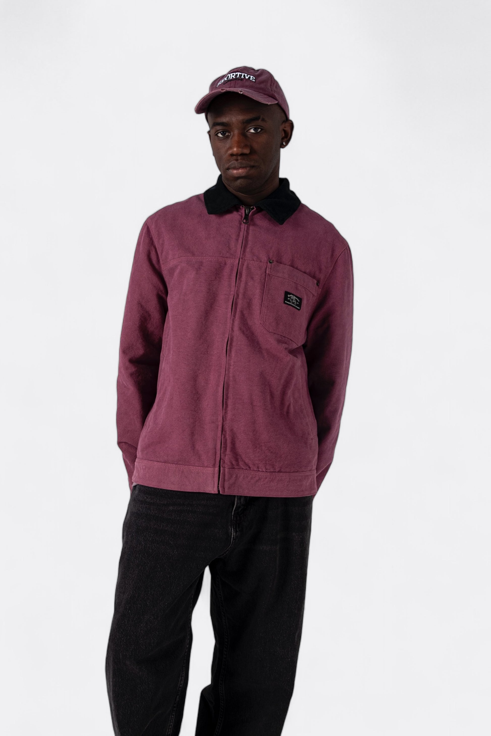 Veste Goodies Sportive - Northcarolina Worker (Burgundy)