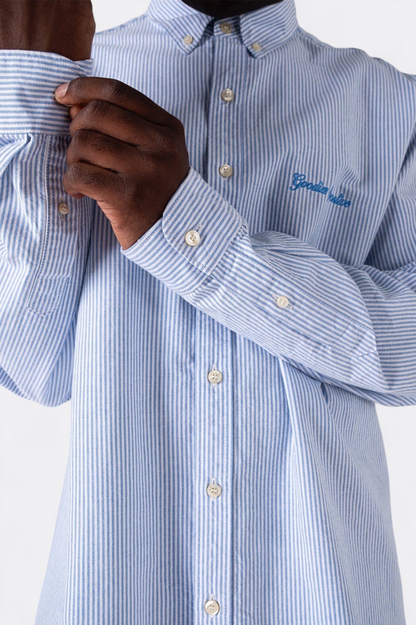 Chemise Goodies Sportive - Oxford Relaxed Shirt (Blue Stripe)