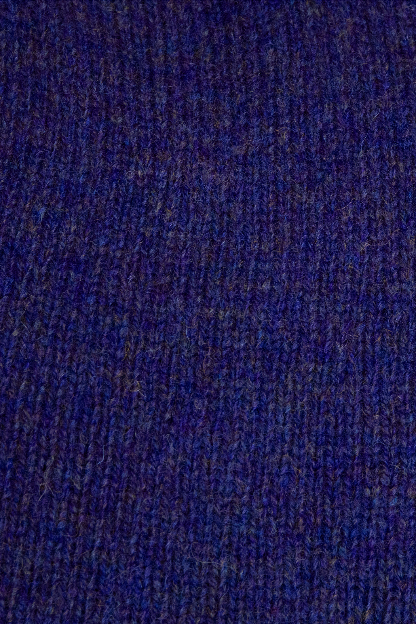 Harley Of Scotland - Pull Shetland Col Rond (Royal Violet)