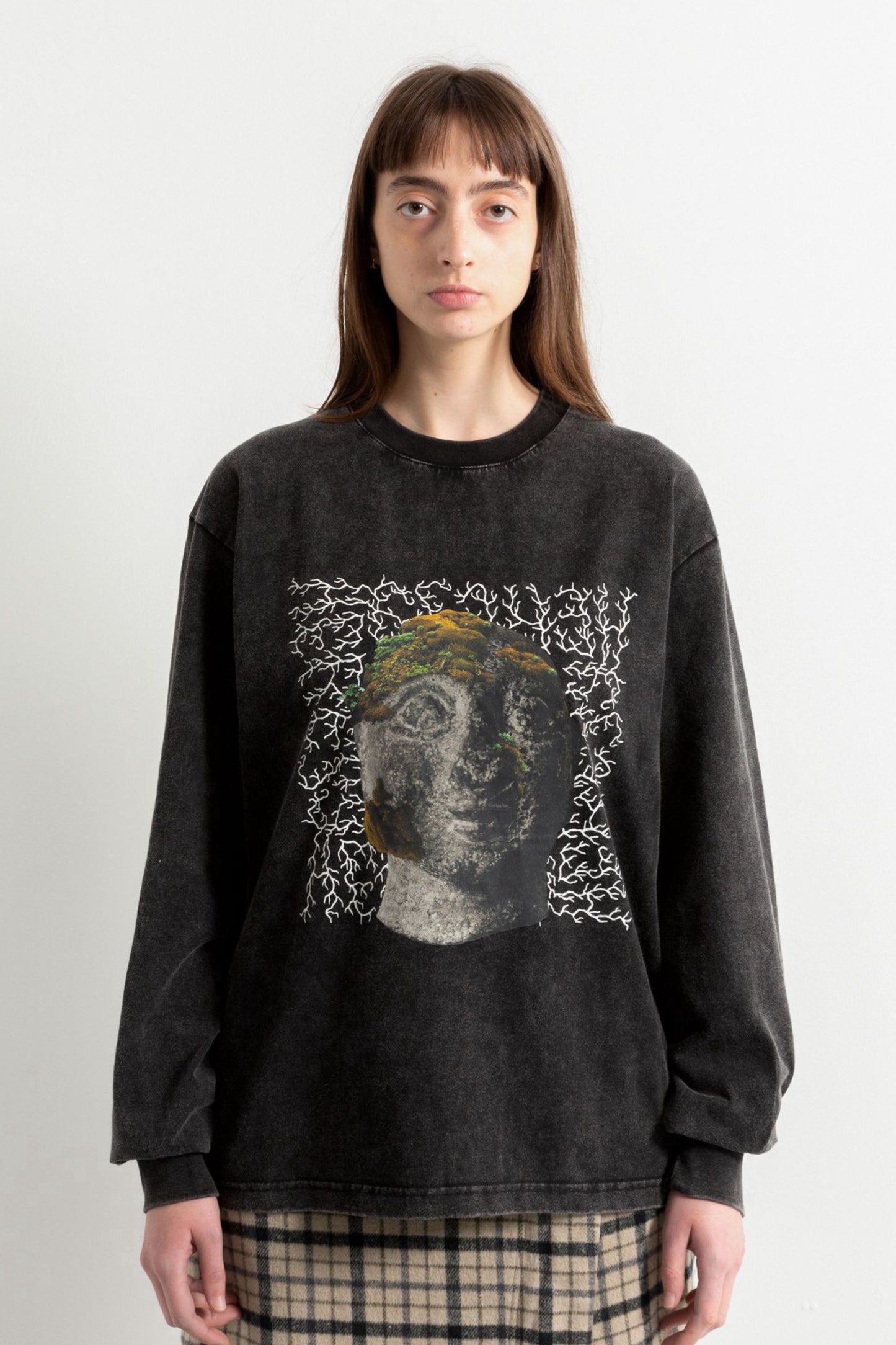 T-Shirt Manches Longues Heresy - Moss Brain L/S Tee (Ash)