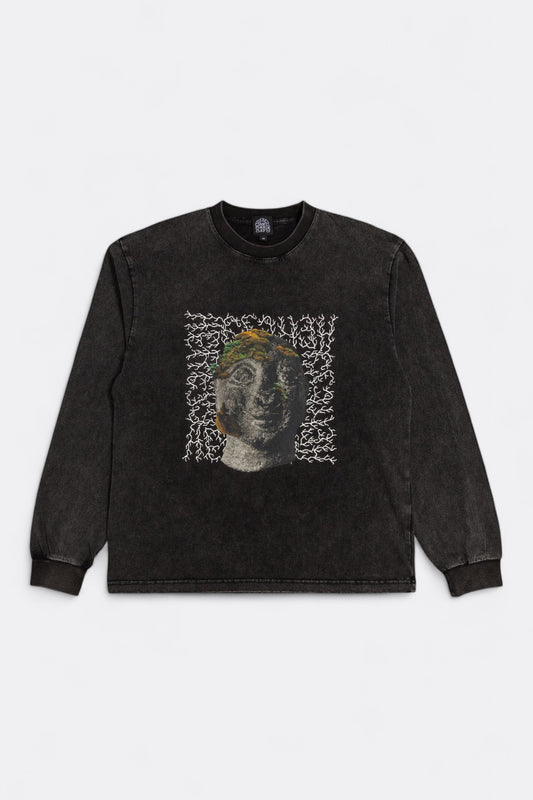 T-Shirt Manches Longues Heresy - Moss Brain L/S Tee (Ash)