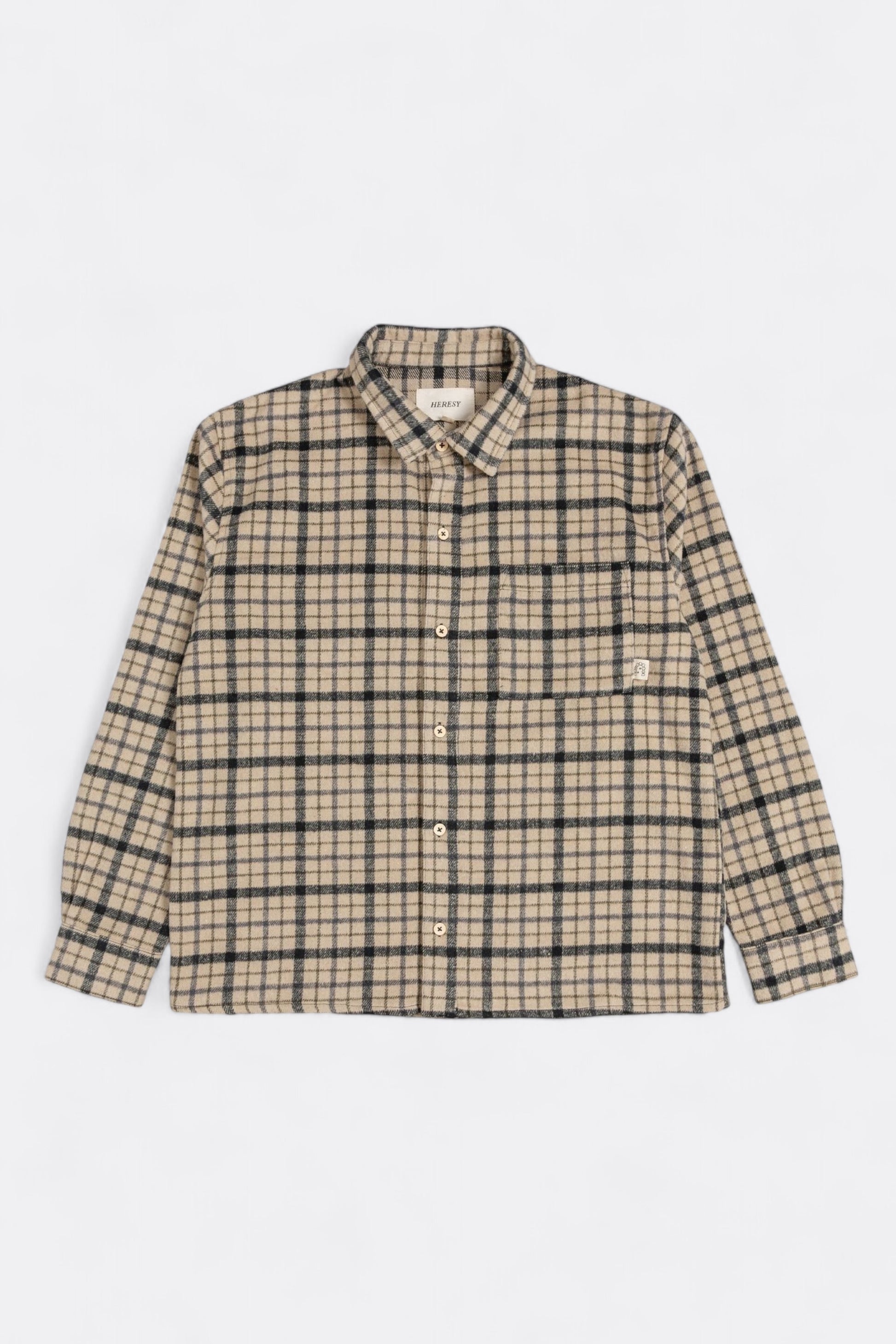 Chemise Heresy - Steady Shirt (Biscuit / Grey)