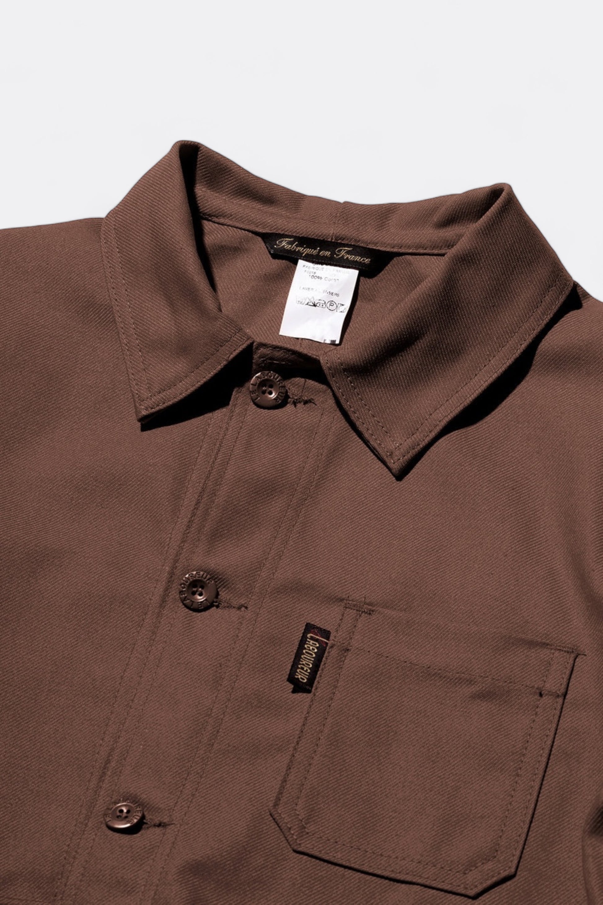 Le Laboureur - Veste de Travail Coton Drill (Brown)