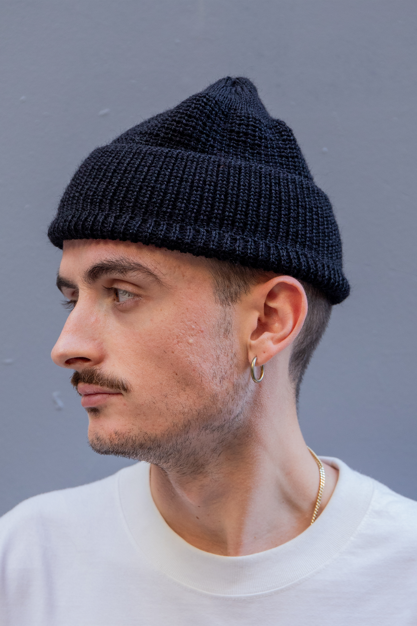 Bonnet Leuchtfeuer Strickwaren - Borkum Beanie (Black)