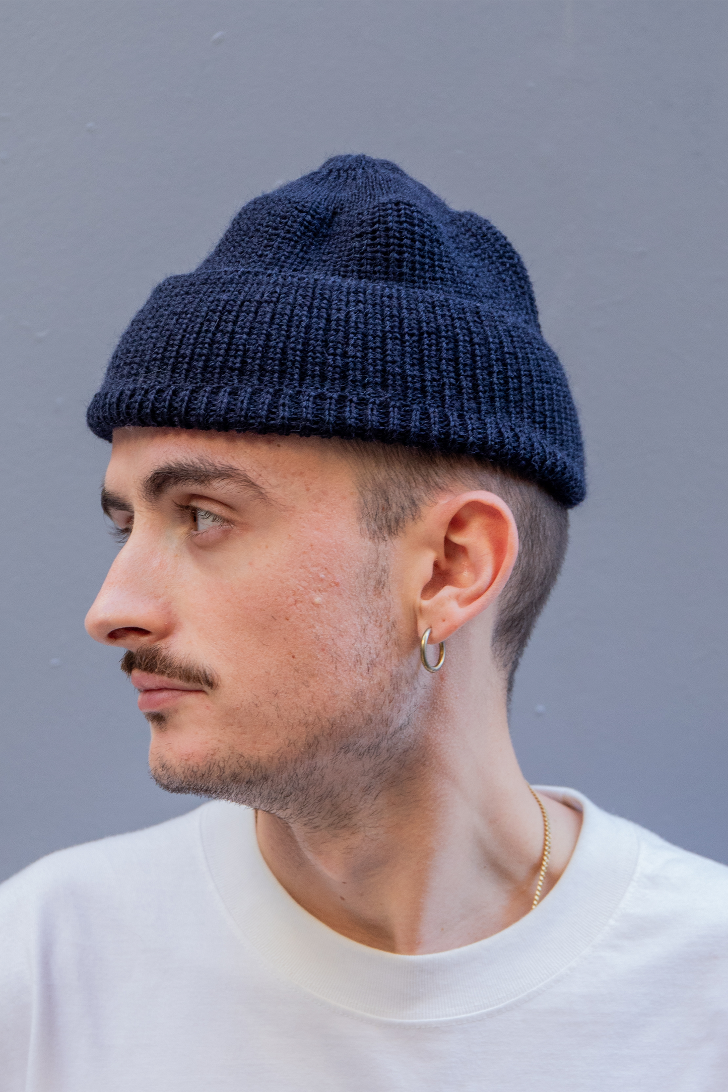 Bonnet Leuchtfeuer Strickwaren - Borkum Beanie (Navy)