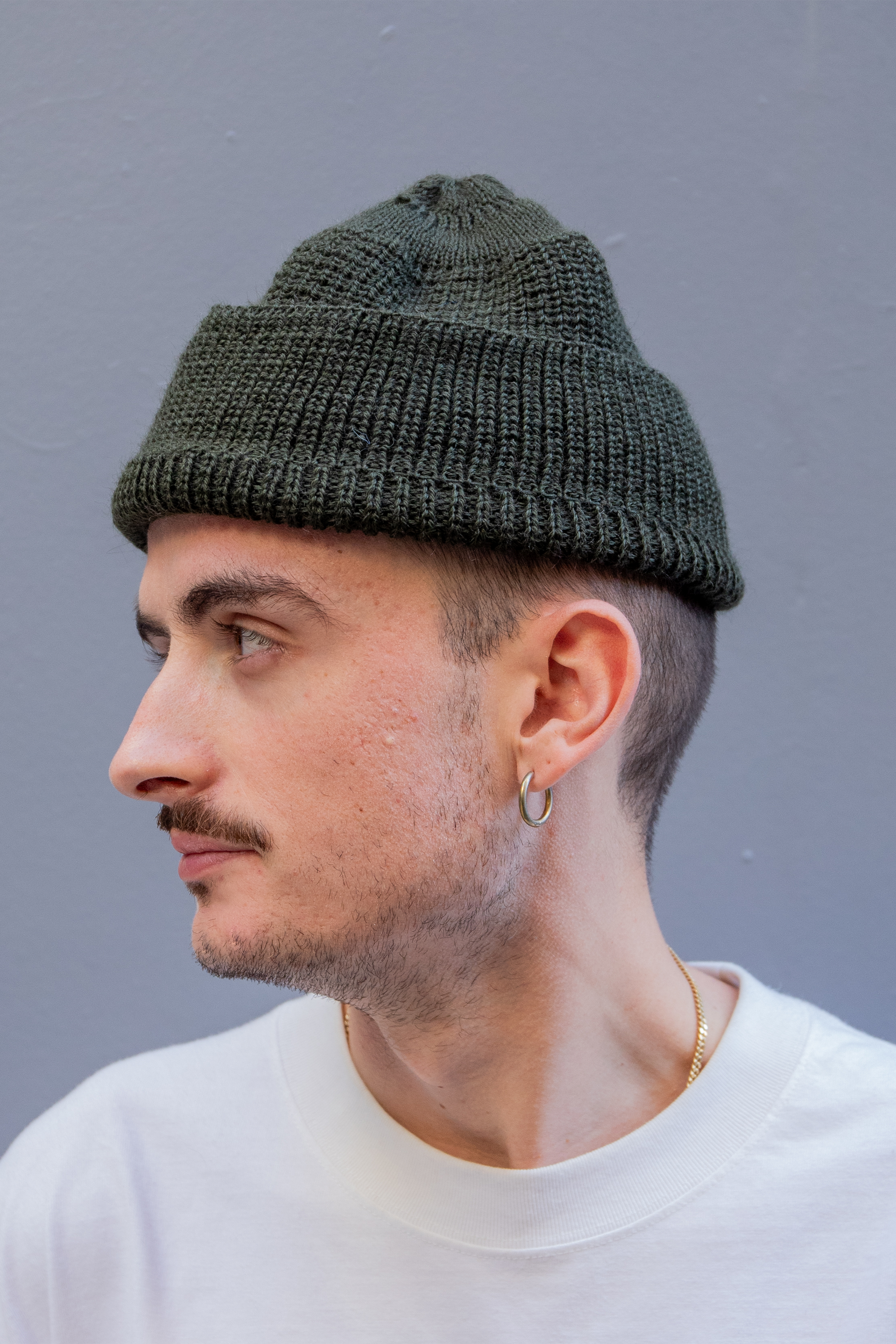 Bonnet Leuchtfeuer Strickwaren - Borkum Beanie (Olive)