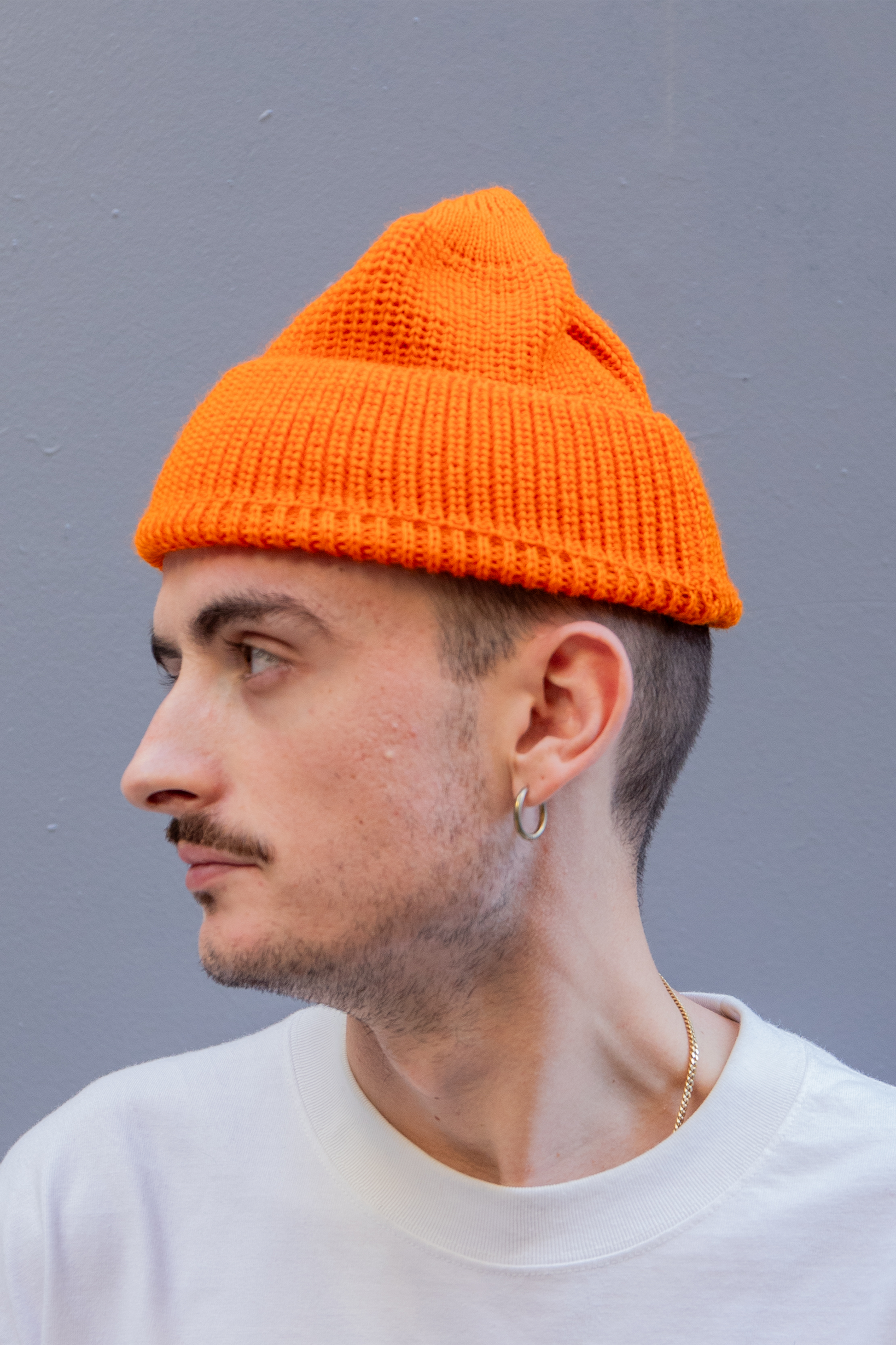 Bonnet Leuchtfeuer Strickwaren - Borkum Beanie (Orange)