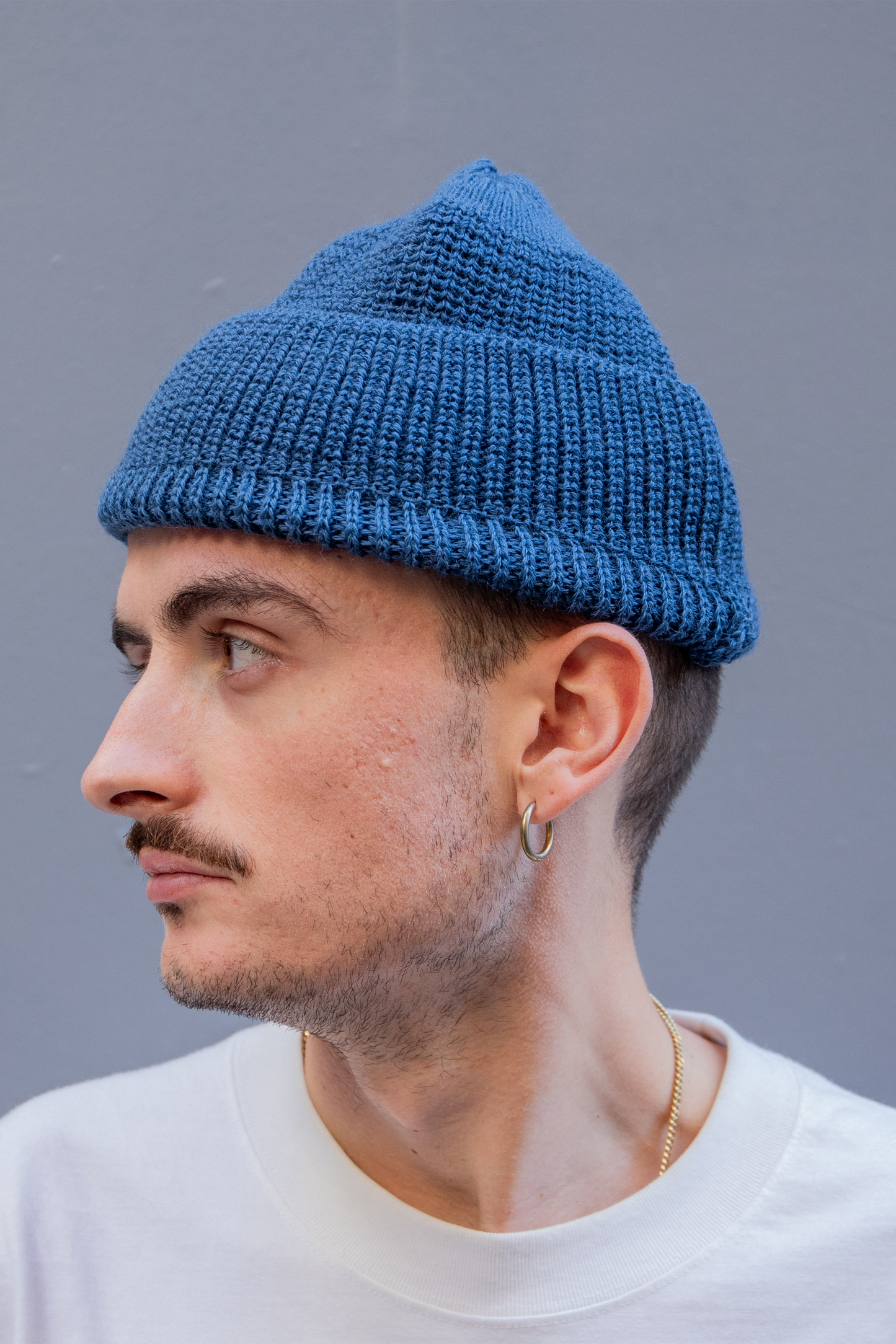 Bonnet Leuchtfeuer Strickwaren - Borkum Beanie (Jeans)