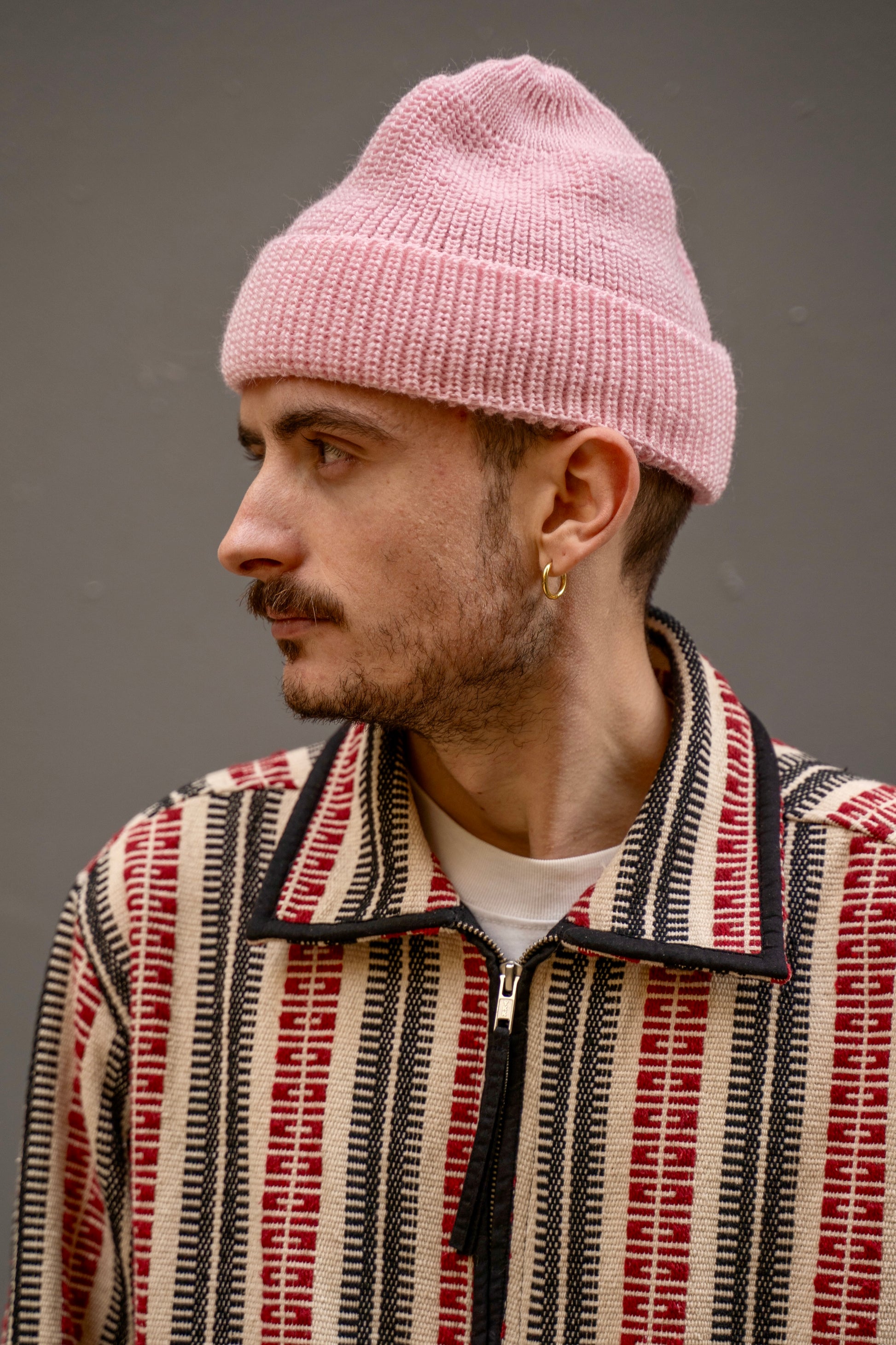 Bonnet LEUCHTFEUER STRICKWAREN - Borkum Beanie (Pink)