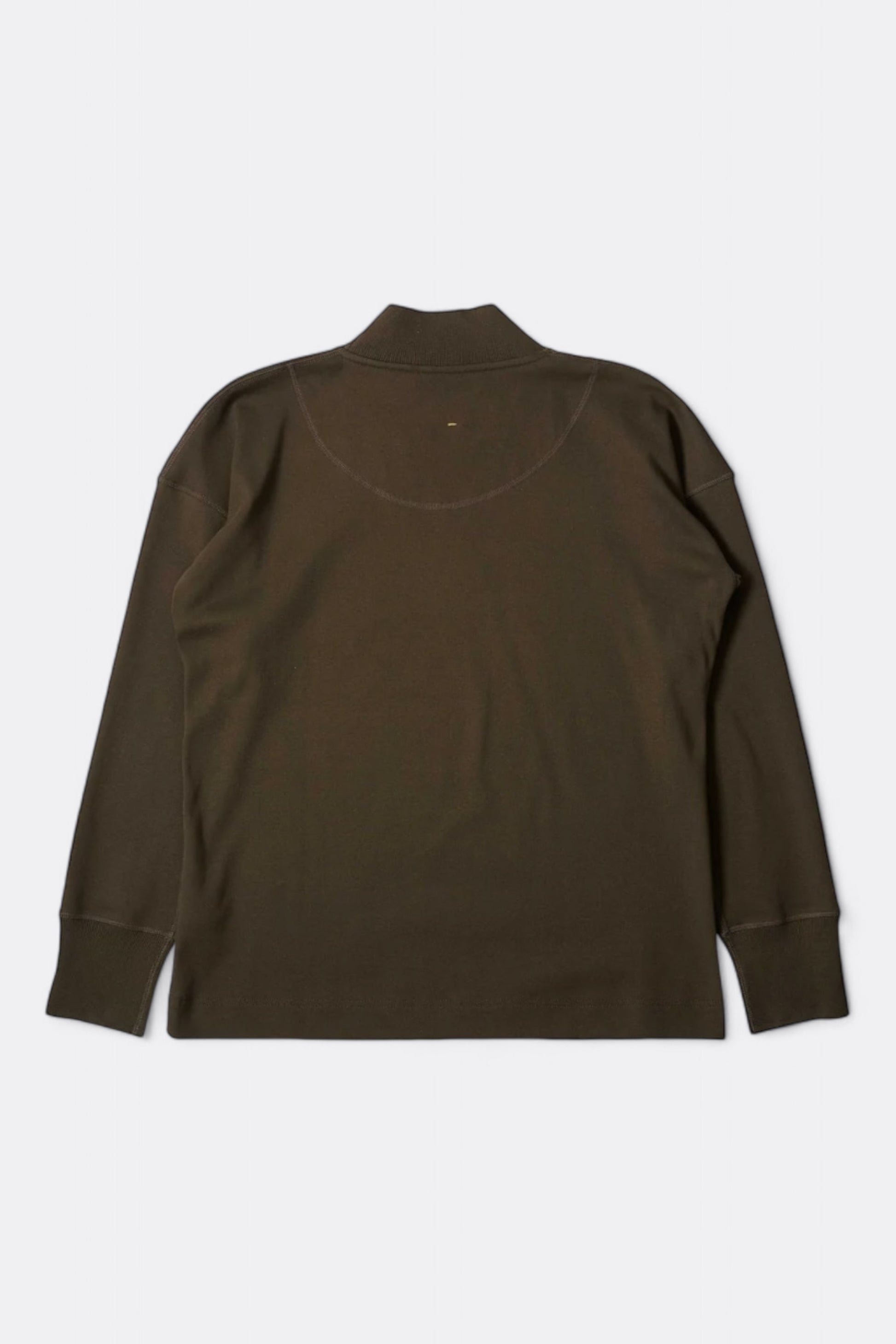 Sweat-Shirt Margaret Howell - MHL. Mock Neck Thermal Heavy Cotton Rib (Bark)