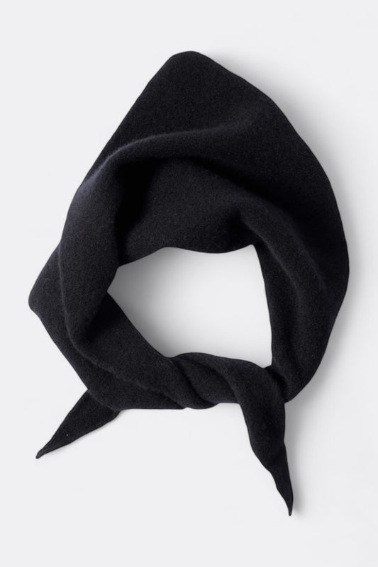 Foulard Écharpe Margaret Howell - MHL. Scout Scarf Lambswool (Black)