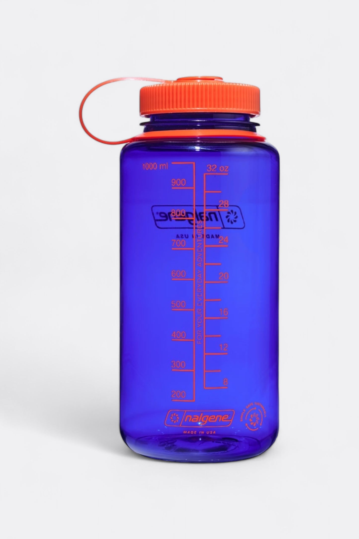 Gourde Nalgene - 32oz Wide Mouth Sustain Water Bottle (Periwinkle) 