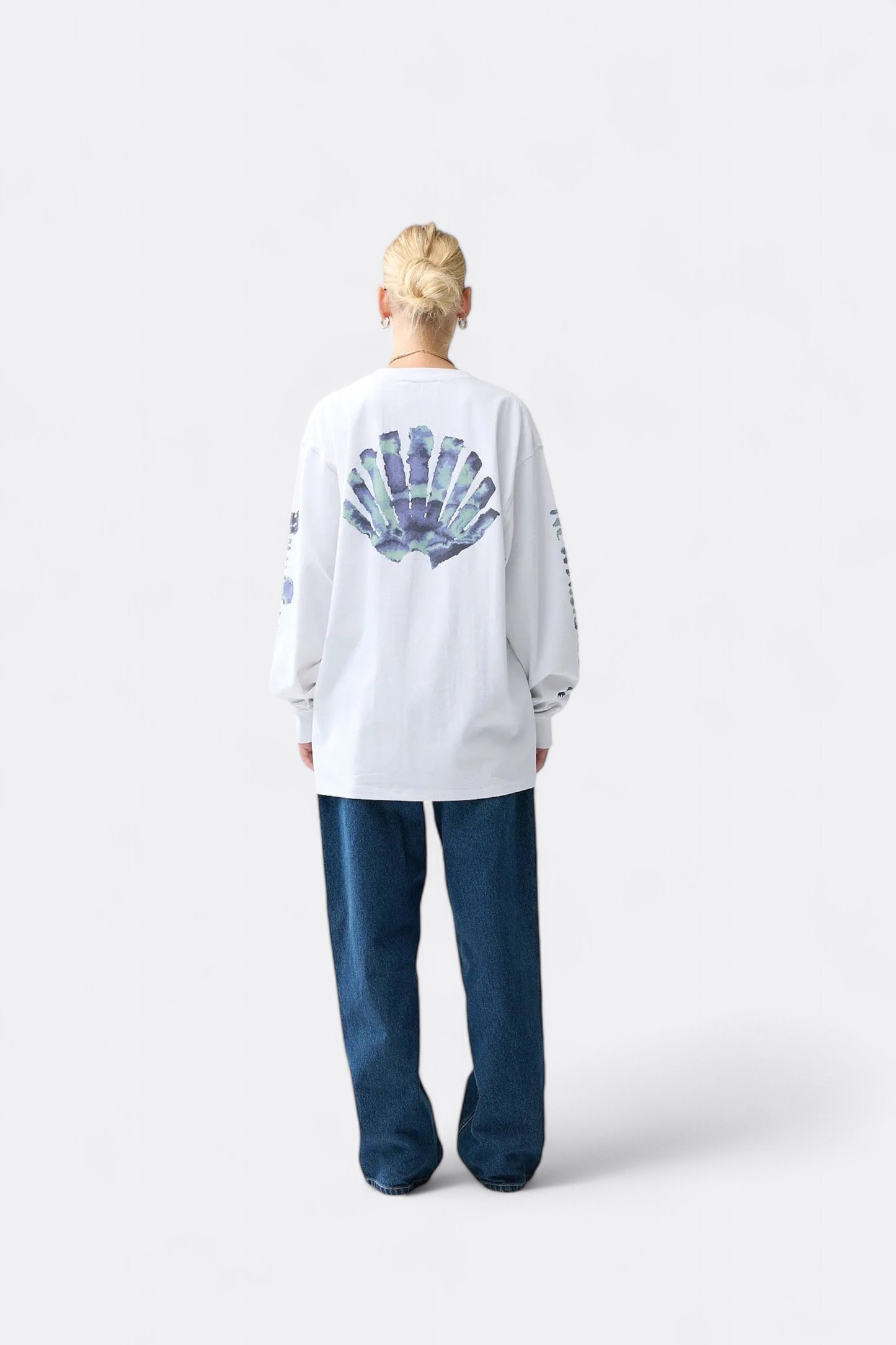 T-Shirt Manches Longues New Amsterdam Surf Association - Aquarelle Logo Longsleeve (White)