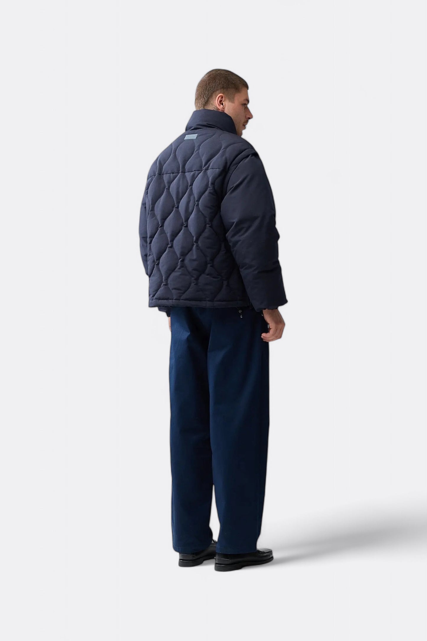 Veste New Amsterdam Surf Association - Detachable Sleeves Quilted Jacket (Navy)