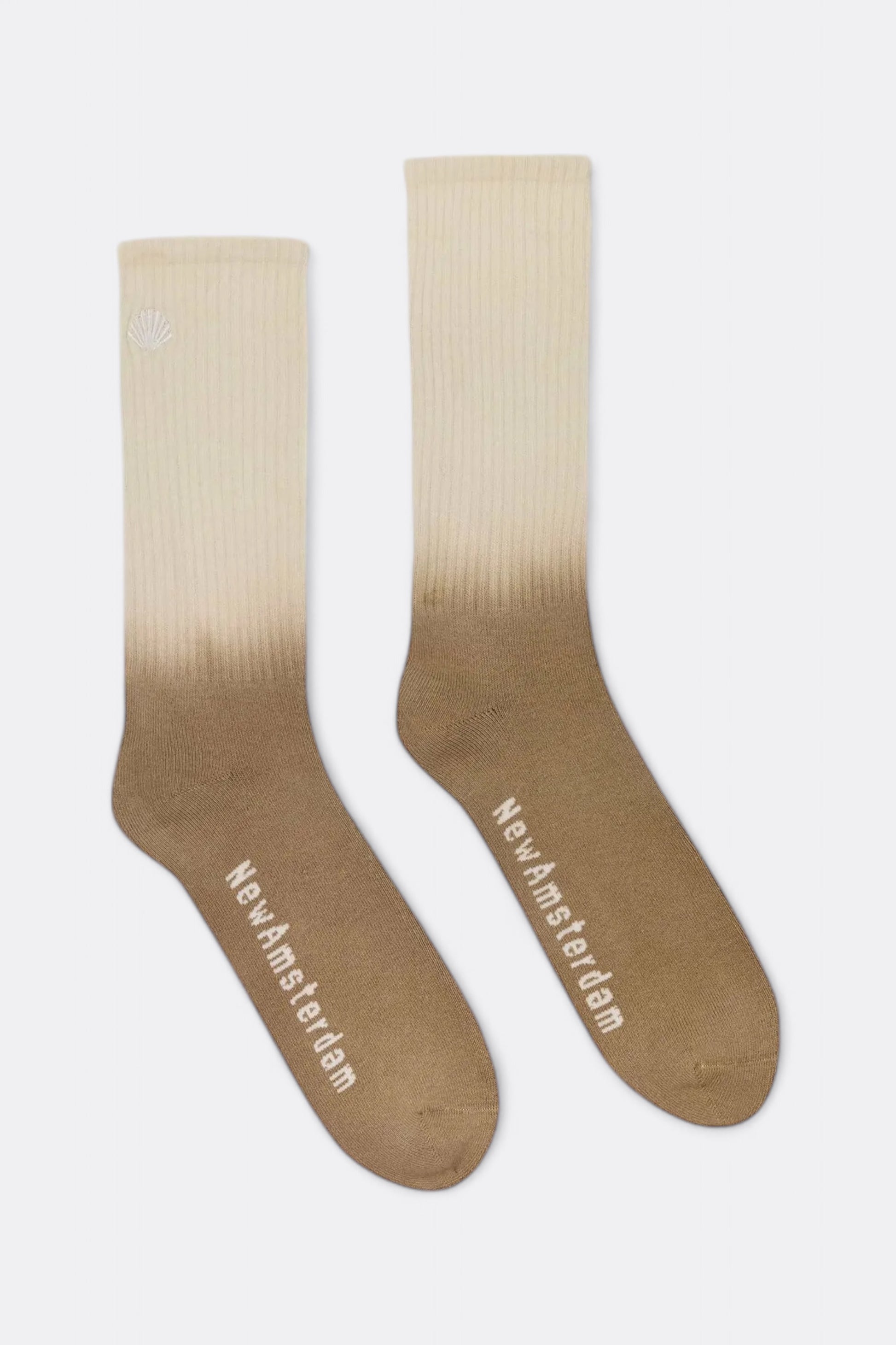 Chaussettes New Amsterdam Surf Association - Gradient Logo Socks (Egret / Ermine Dip Dye)