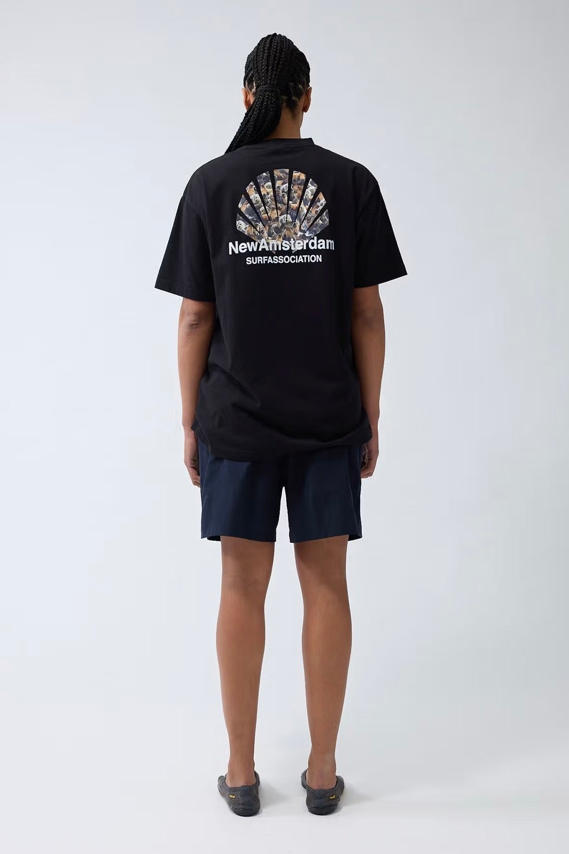 T-Shirt NEW AMSTERDAM SURF ASSOCIATION - Seal Logo Tee (Black)