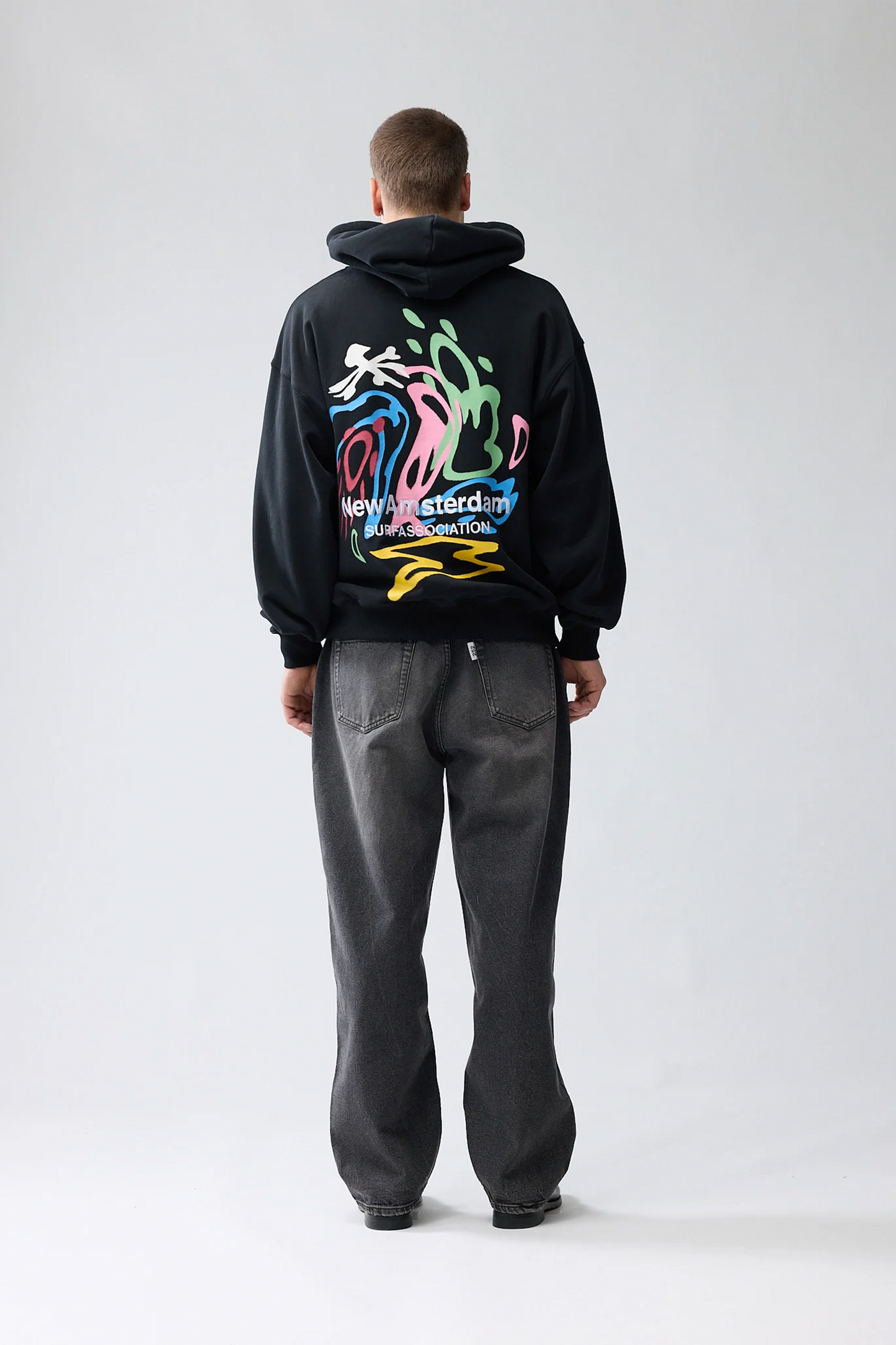 Hoodie New Amsterdam Surf Association - Weather Icon Hoodie (Black)