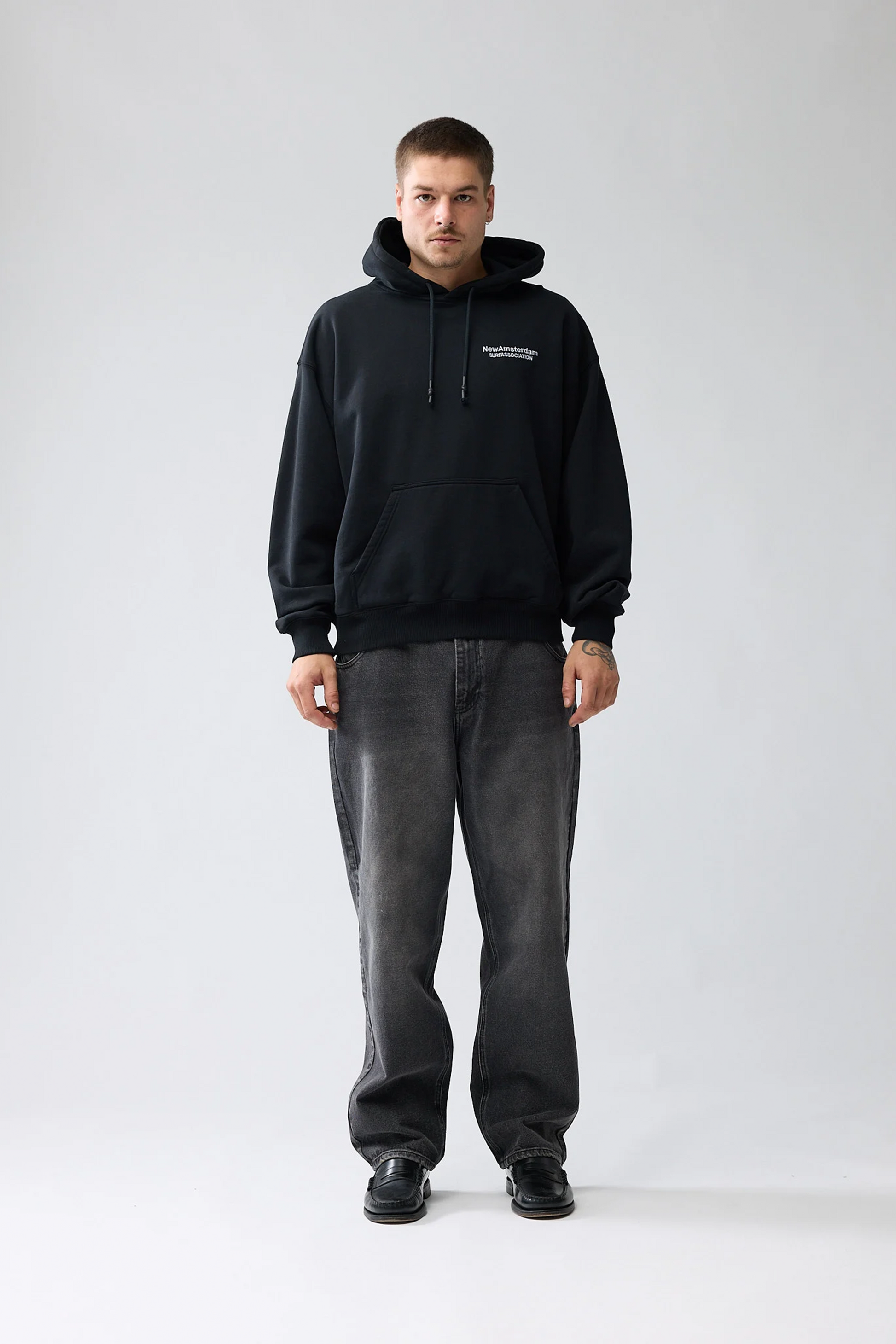 Hoodie New Amsterdam Surf Association - Weather Icon Hoodie (Black)