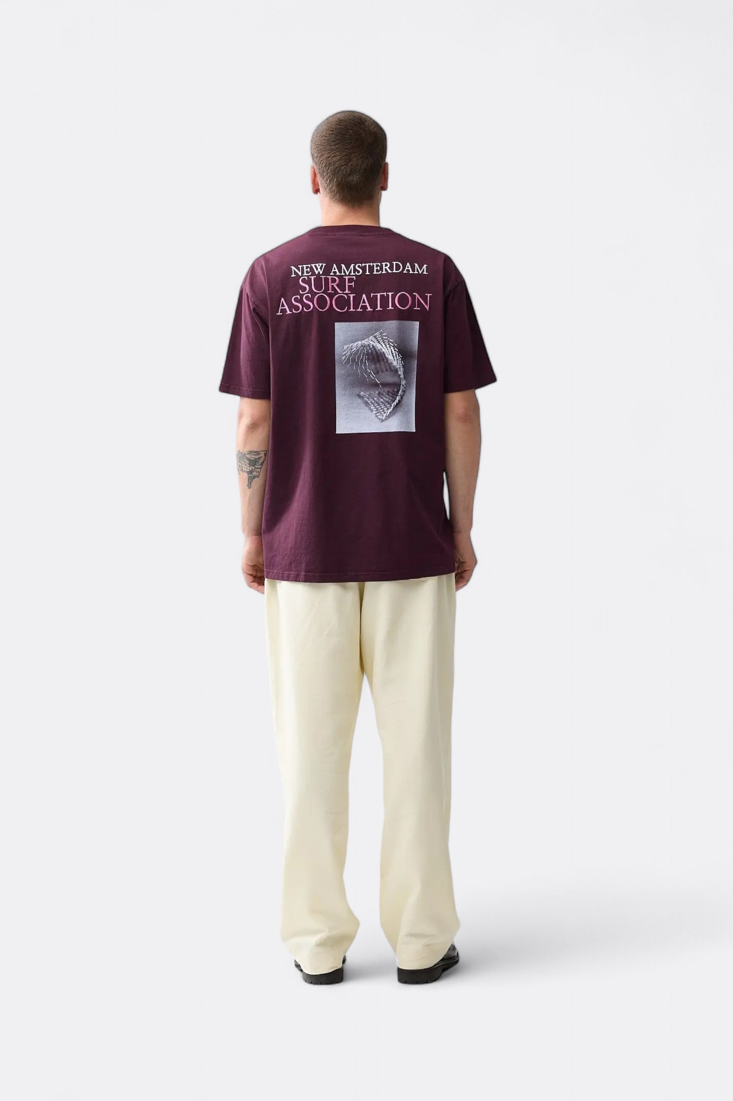 T-Shirt New Amsterdam Surf Association - Wire Tee (Vineyard Wine)