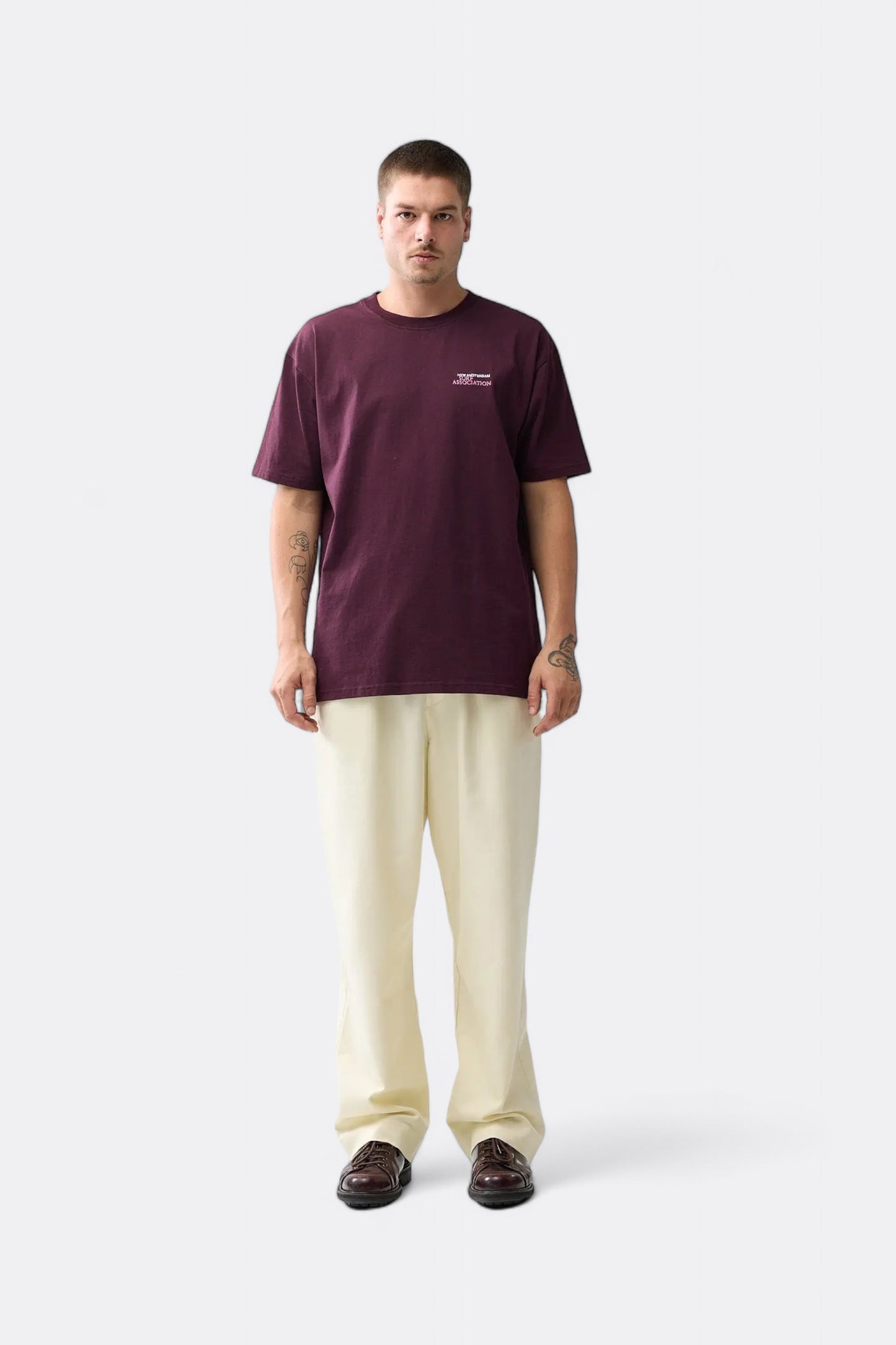 T-Shirt New Amsterdam Surf Association - Wire Tee (Vineyard Wine)