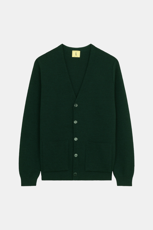 Nitto Knitwear - Cardigan Youri (Vert Forêt)