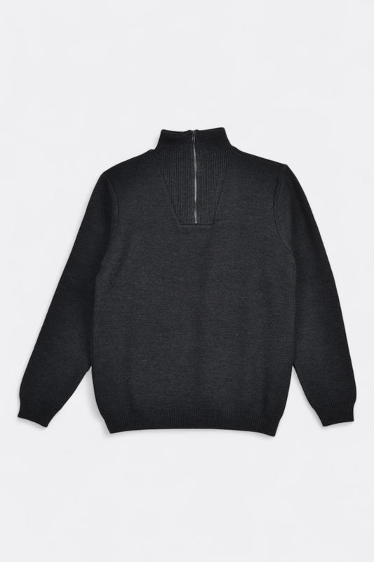 NITTO KNITWEAR - Pull Youri Camionneur (Anthracite)