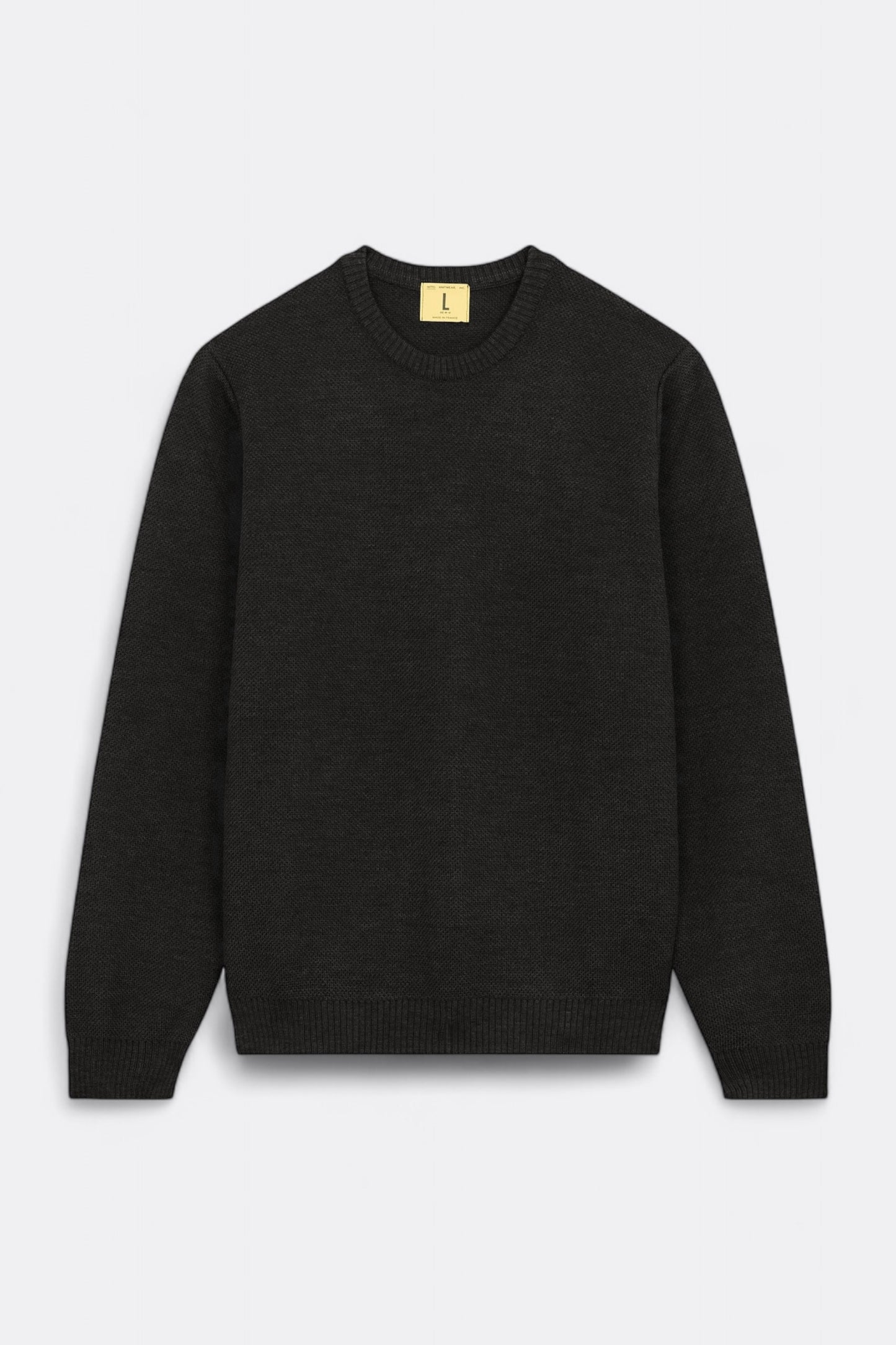 NITTO KNITWEAR - Pull Youri Col Rond (Anthracite)