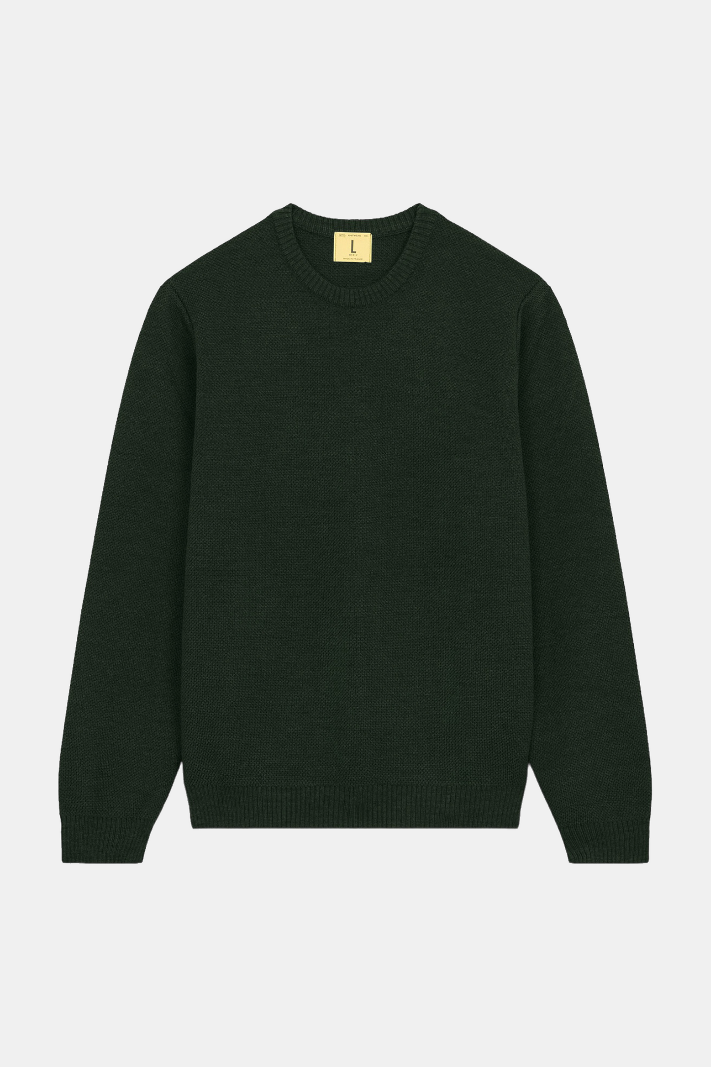 Nitto Knitwear - Pull Youri Col Rond (Vert Forêt)