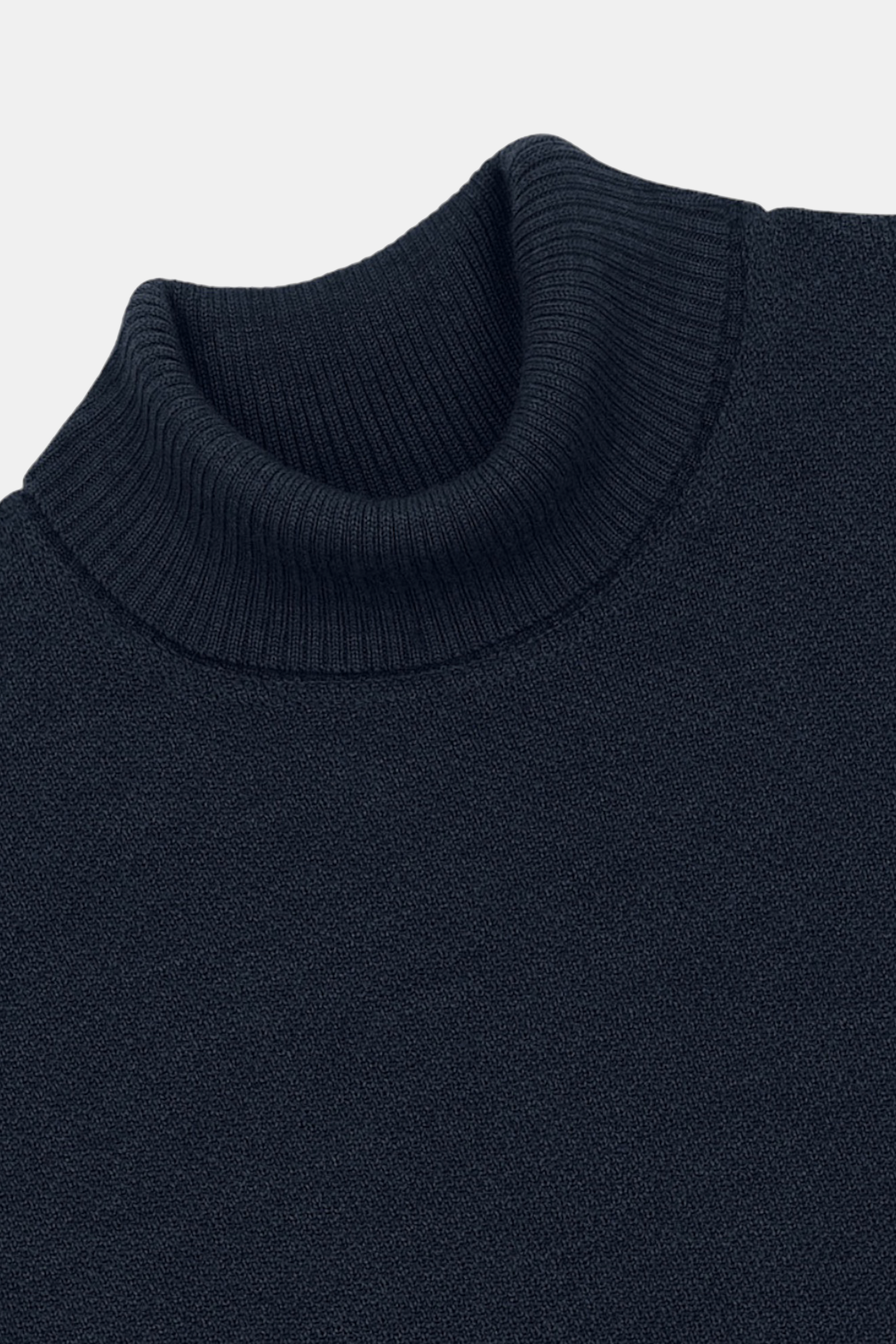 Nitto Knitwear - Pull Youri Col Roulé (Marine)