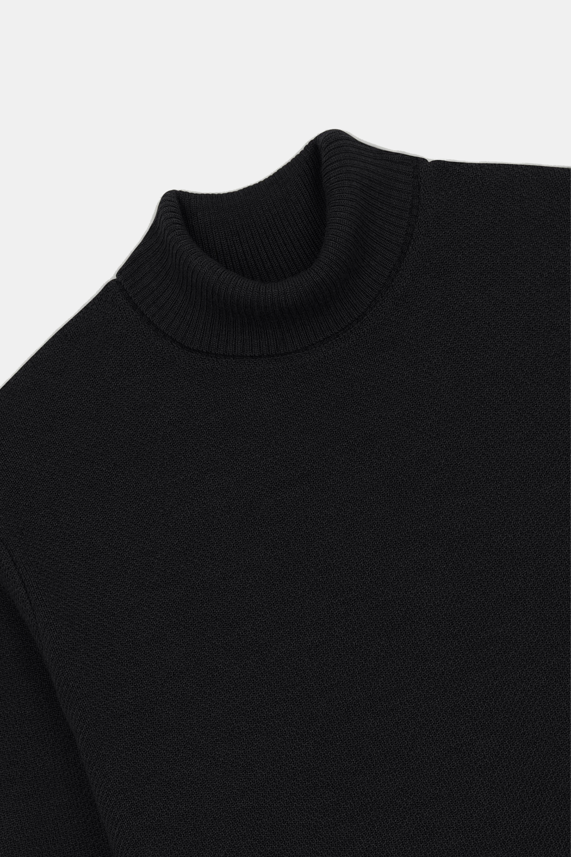 Pull Nitto Knitwear - Pull Youri Col Roulé (Noir)