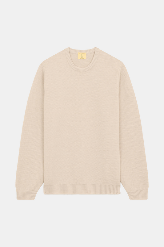 Pull Nitto - Youri Pull Col Rond (Naturel)