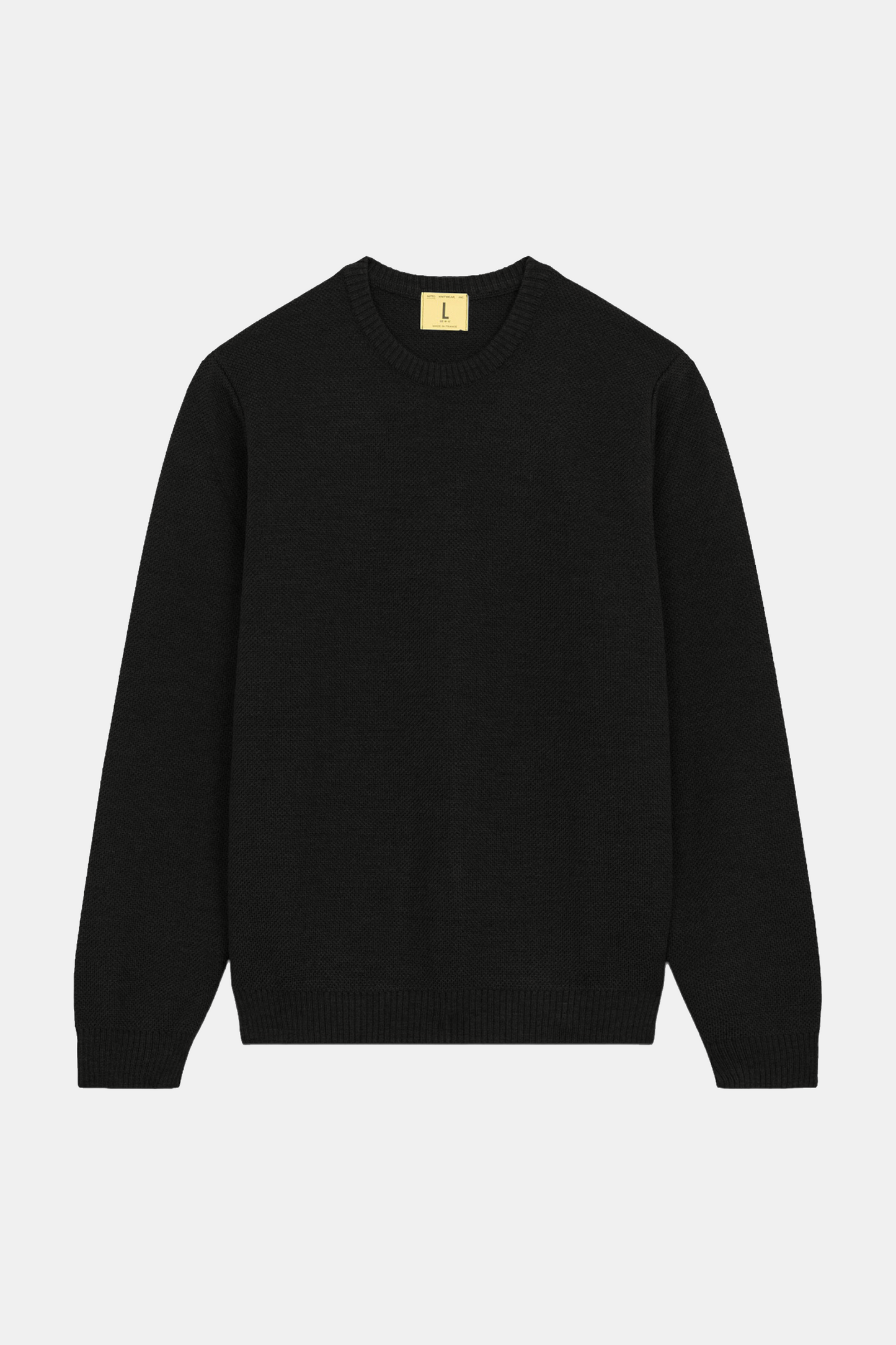 Pull Nitto Knitwear - Pull Youri Col Rond (Noir)