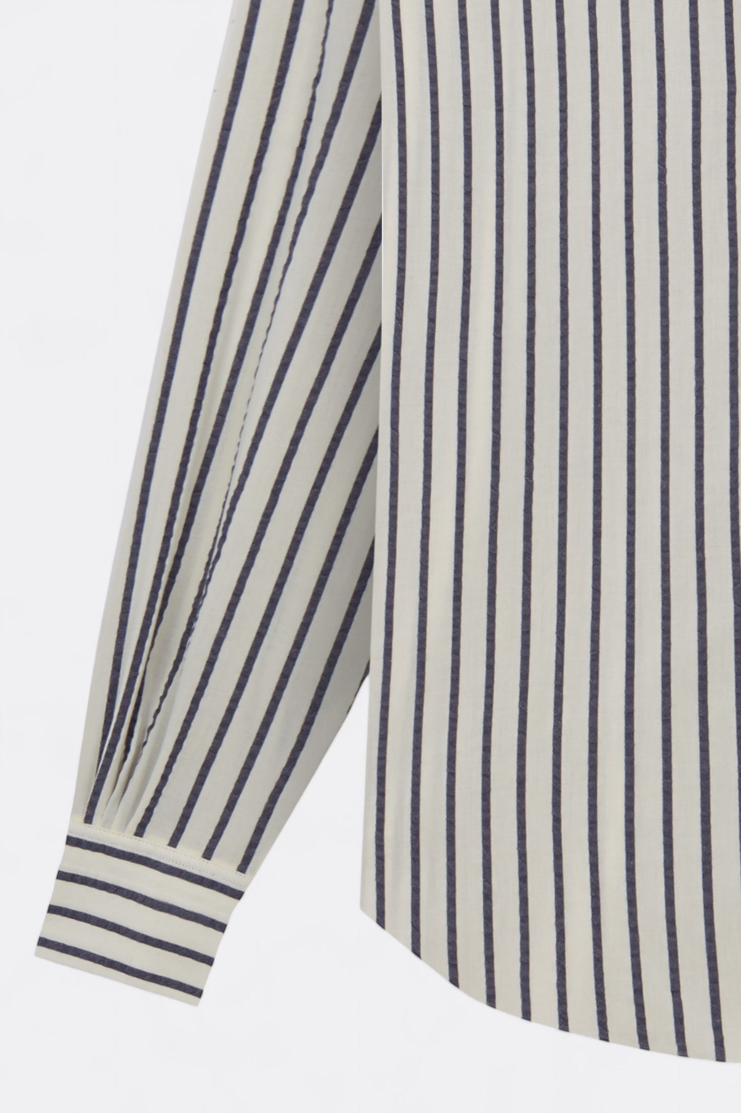 Chemise CAMISAS MANOLO - Normal Shirt (White / Navy Stripes)