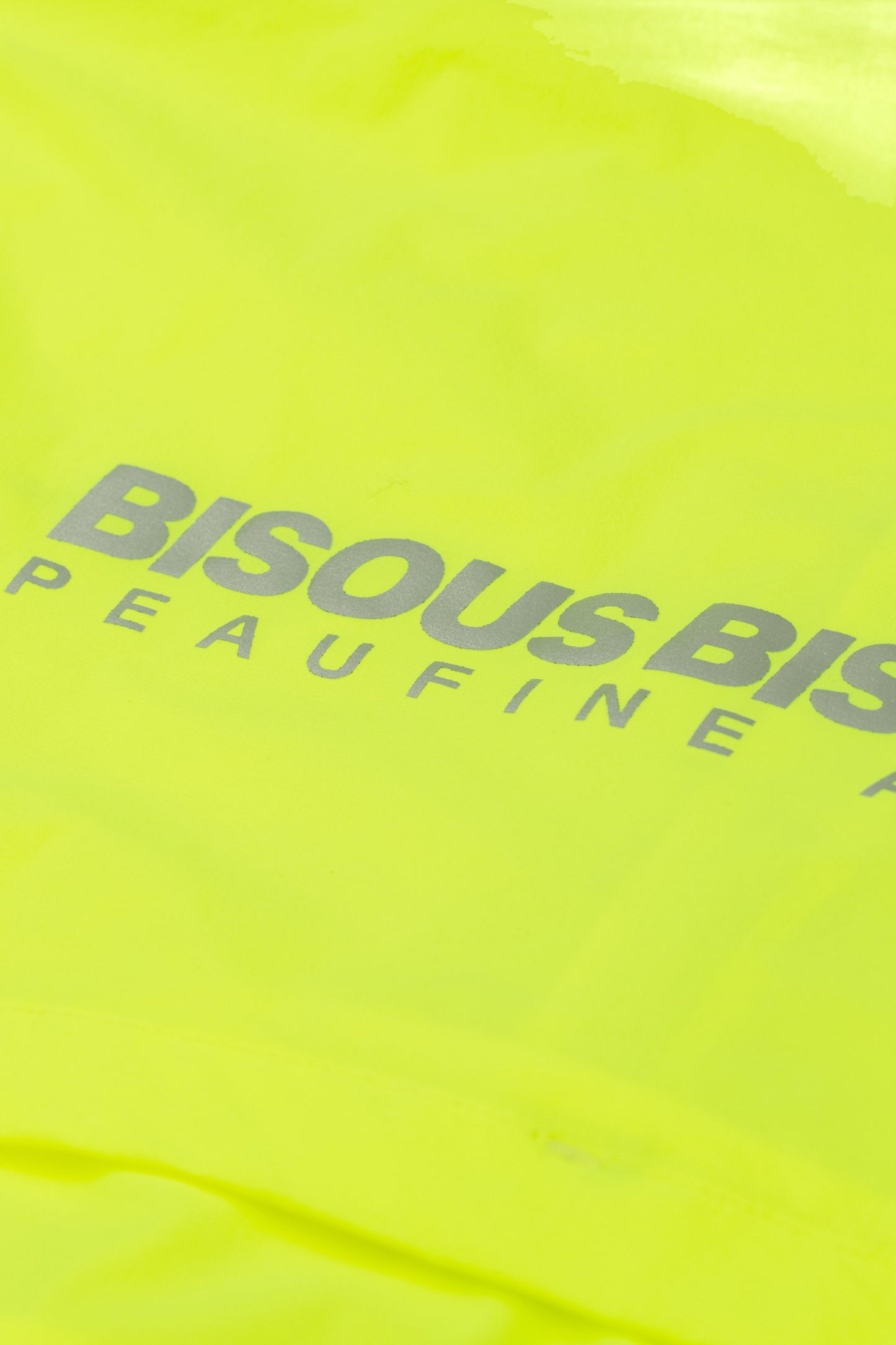 Peaufine Athletics x Bisous Skateboard - Ripstop Training Jacket Run for Fun (Fluo Yellow)