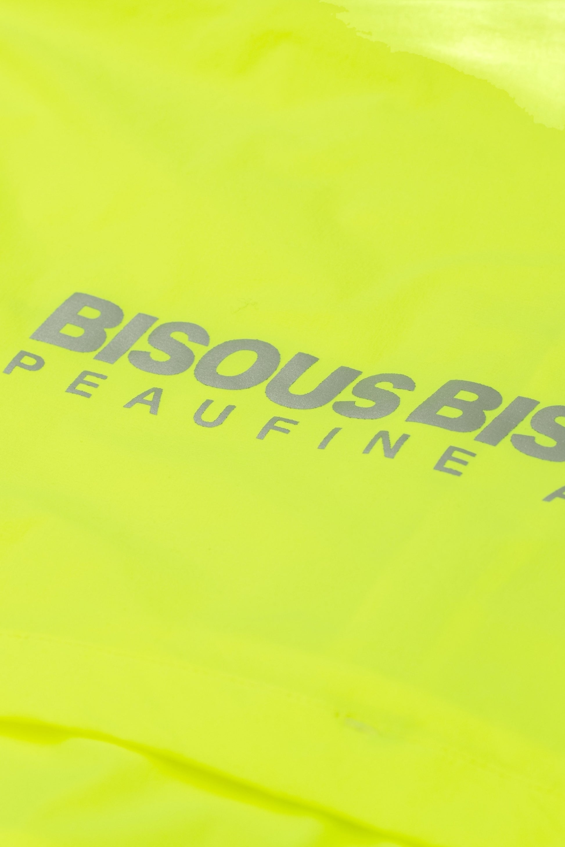 Peaufine Athletics x Bisous Skateboard - Ripstop Training Jacket Run for Fun (Fluo Yellow)