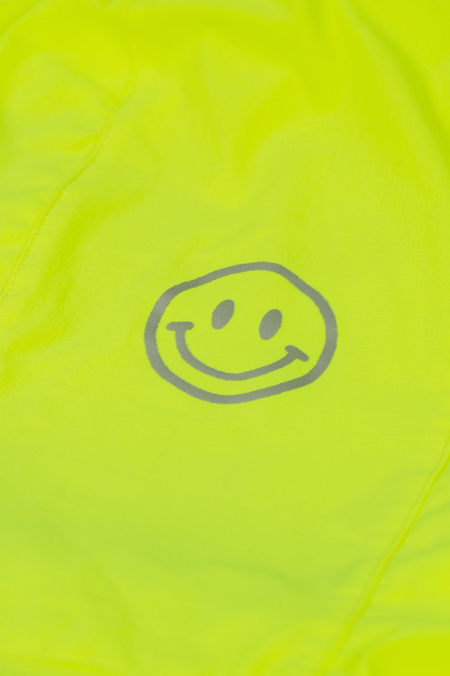 Peaufine Athletics x Bisous Skateboard - Ripstop Training Jacket Run for Fun (Fluo Yellow)